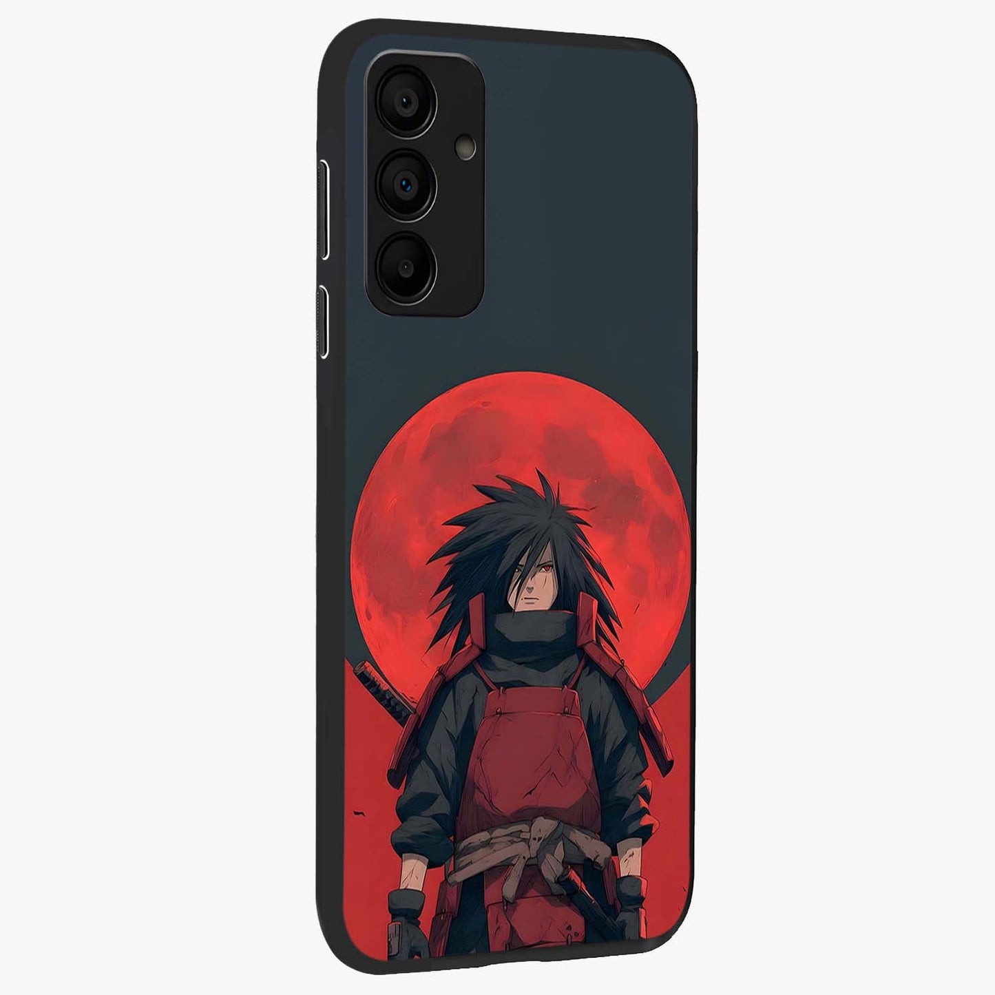 Crimson Moon Warlord Glass Case upright view showcasing powerful warlord artwork with dark celestial theme.