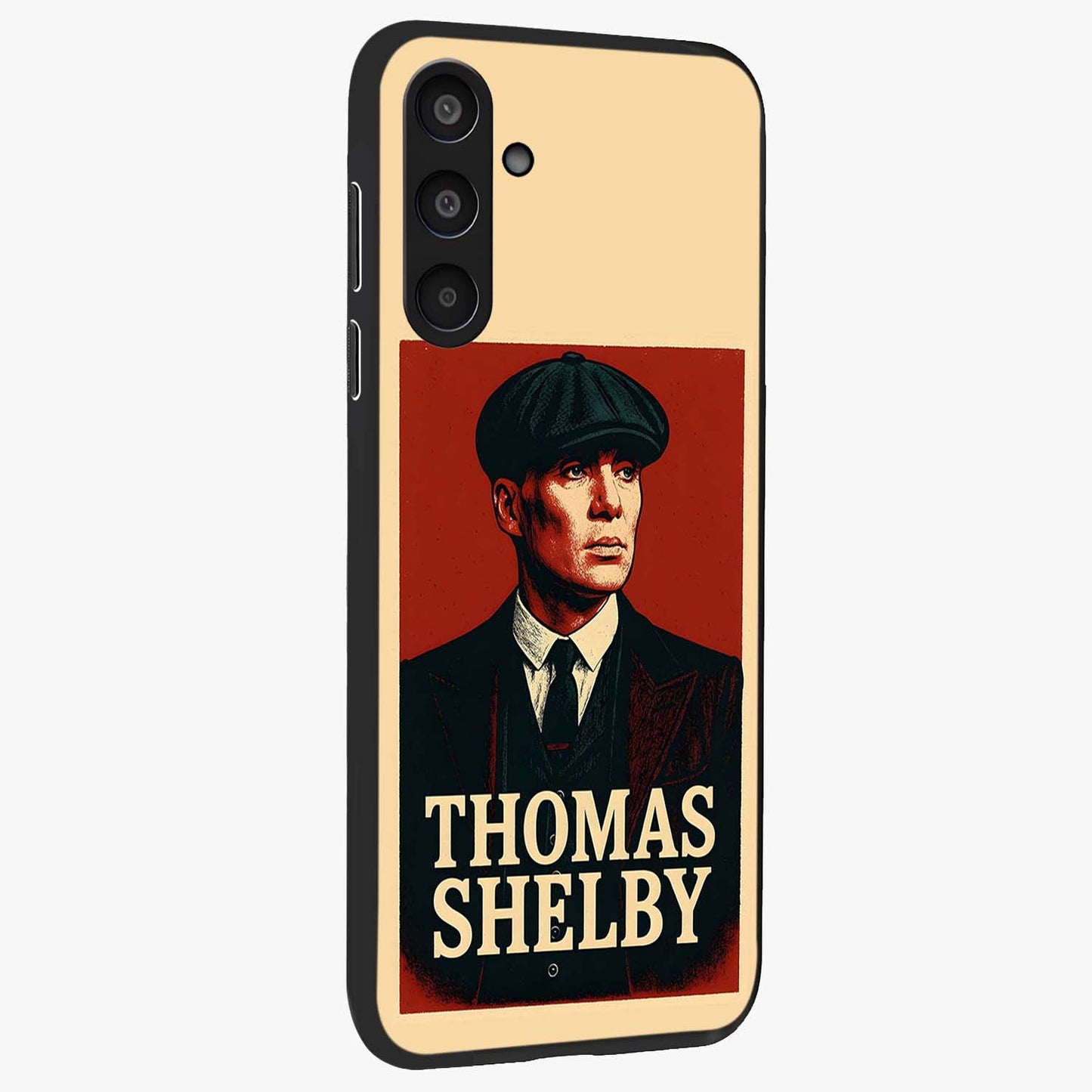Vintage Mafia Authority Glass Case upright view showcasing dramatic vintage artwork with iconic authority theme.