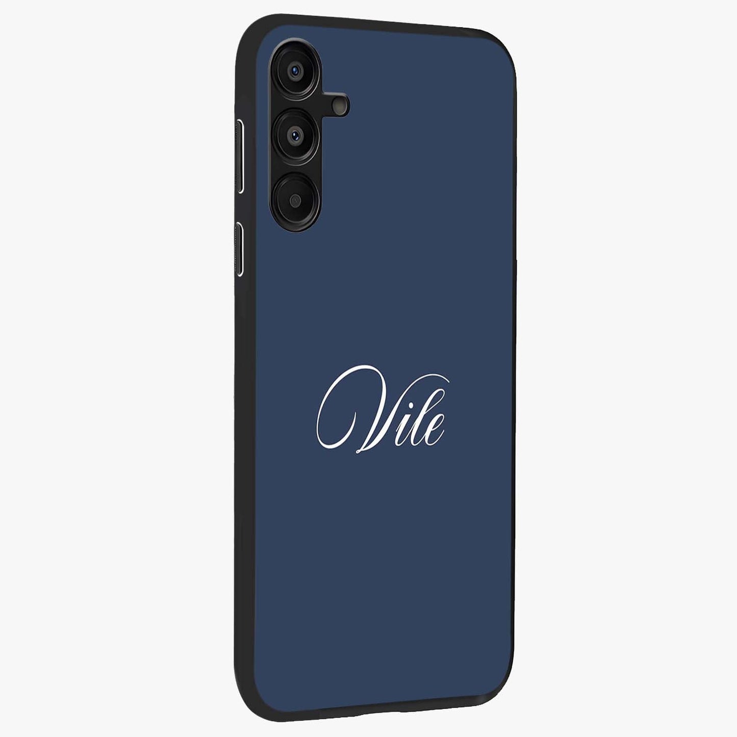 Blue Vintage Floral Pattern Glass Case displayed in angled mockup highlighting classic blue floral pattern and retro aesthetic design.