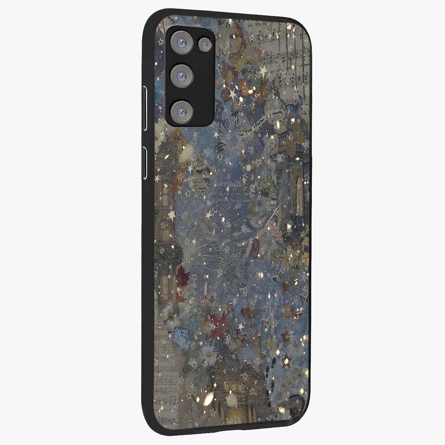 Aesthetic Astrolophia Glass Case upright view showcasing soft aesthetic theme with stylish modern look.