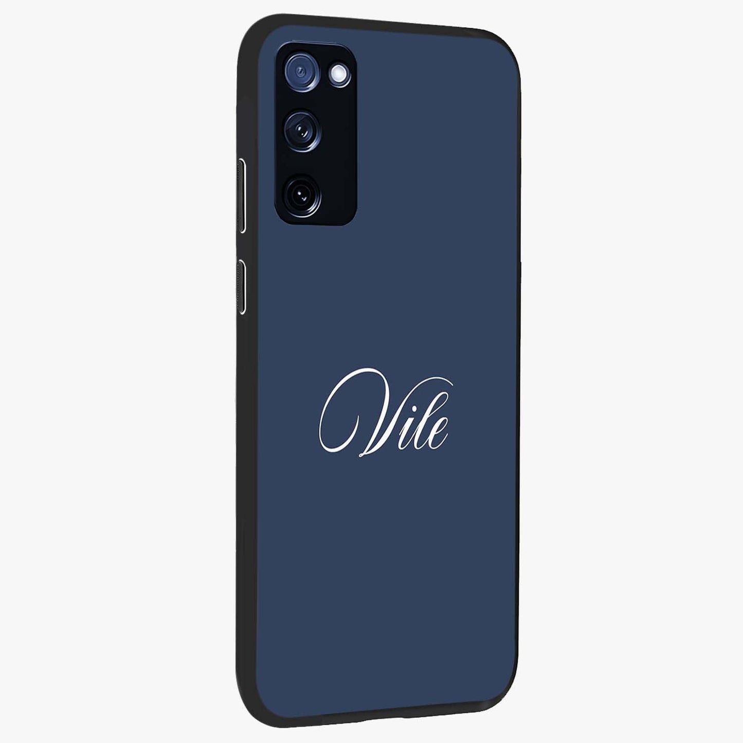 Blue Vintage Floral Pattern Glass Case displayed in angled mockup highlighting classic blue floral pattern and retro aesthetic design.