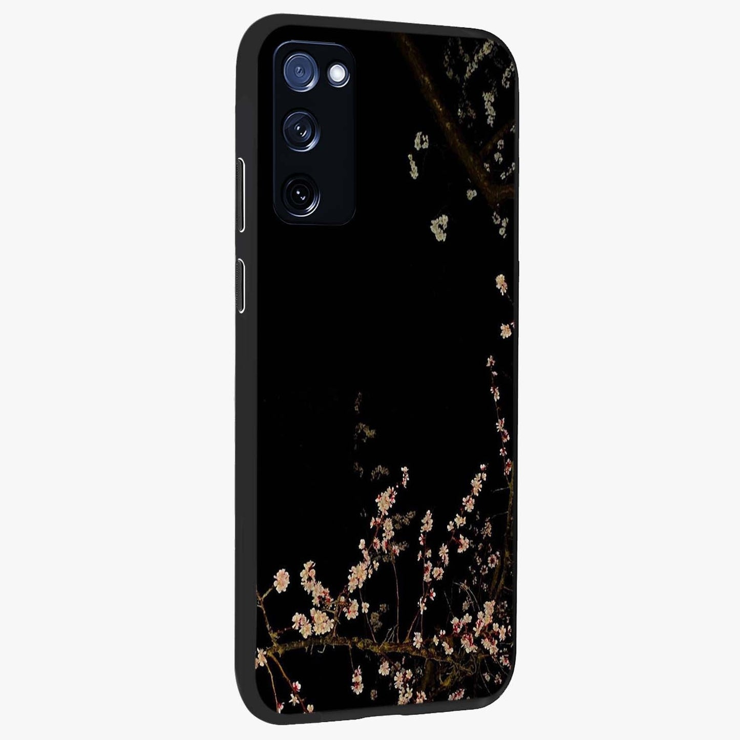 Petal Moon Light With Custom Name Glass Case upright view showcasing elegant floral moon artwork with personalized aesthetic.