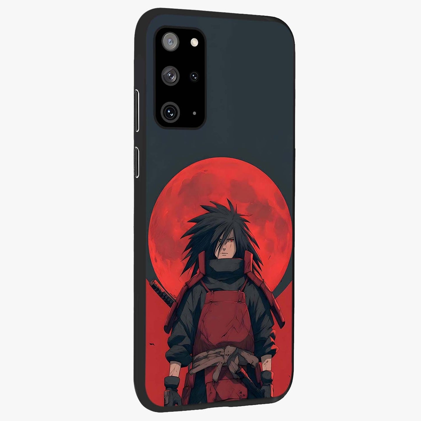 Crimson Moon Warlord Glass Case upright view showcasing powerful warlord artwork with dark celestial theme.