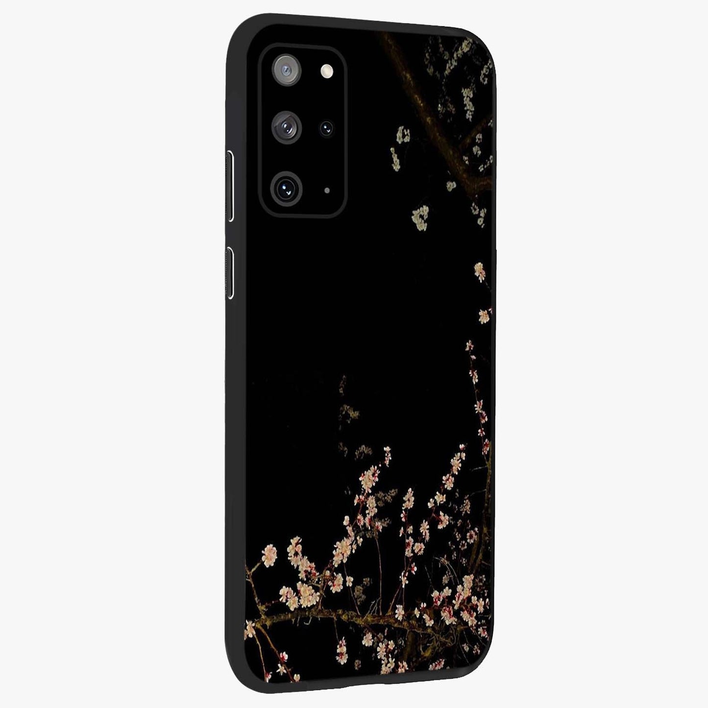 Petal Moon Light With Custom Name Glass Case upright view showcasing elegant floral moon artwork with personalized aesthetic.