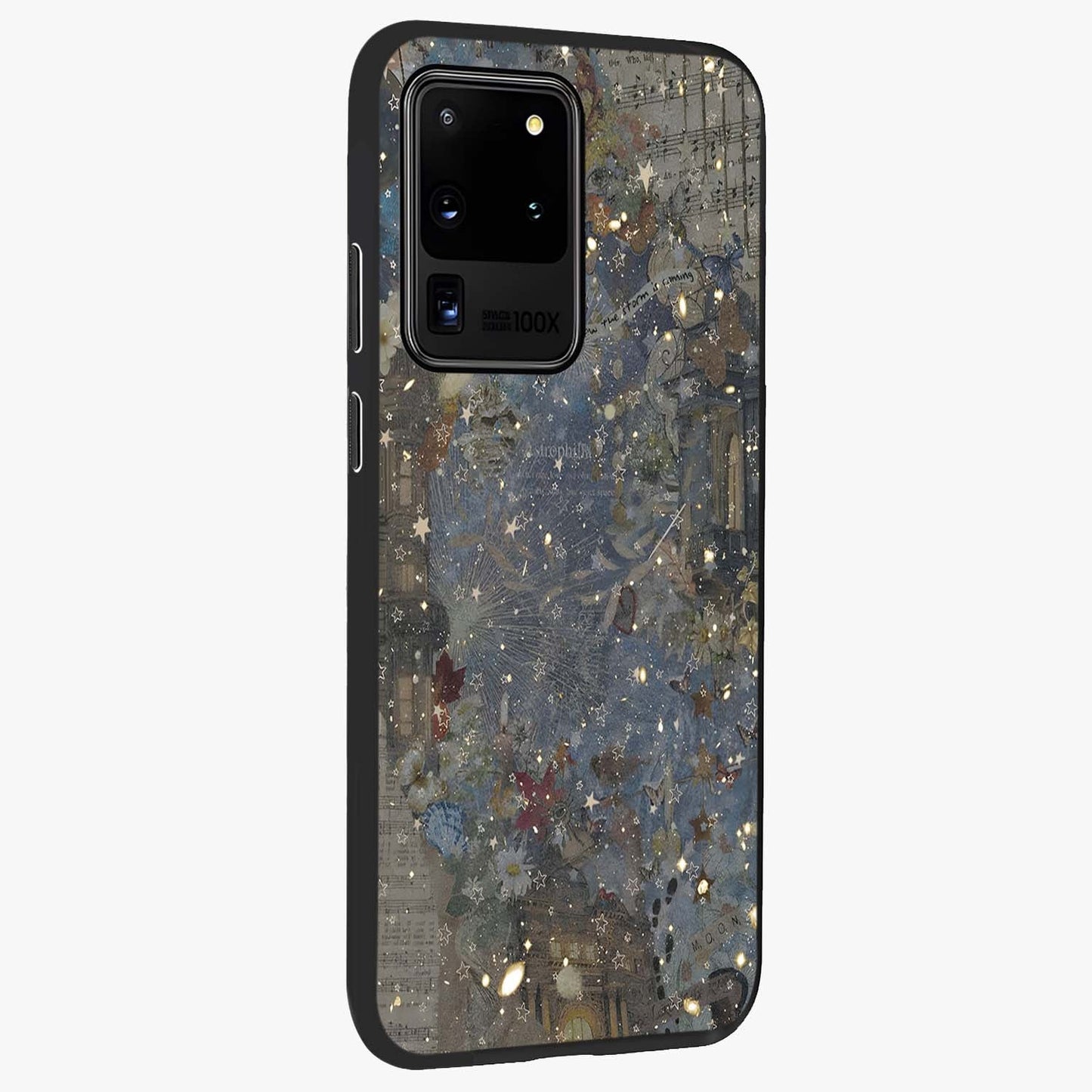 Aesthetic Astrolophia Glass Case upright view showcasing soft aesthetic theme with stylish modern look.