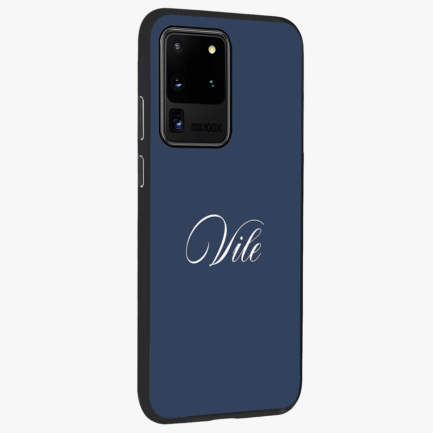 Blue Vintage Floral Pattern Glass Case displayed in angled mockup highlighting classic blue floral pattern and retro aesthetic design.