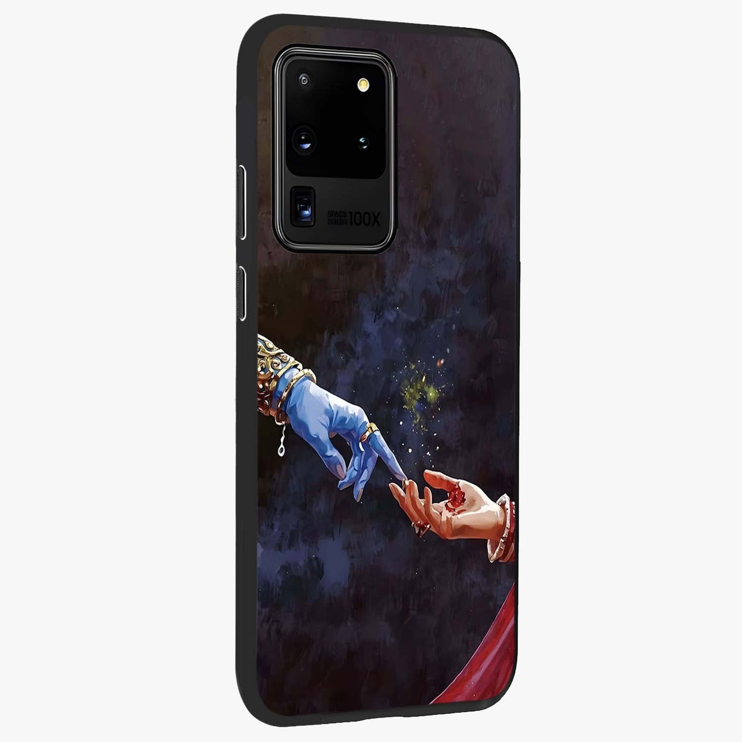 Divine Touch Eternal Glass Case upright view showcasing peaceful spiritual artwork with eternal divine theme.