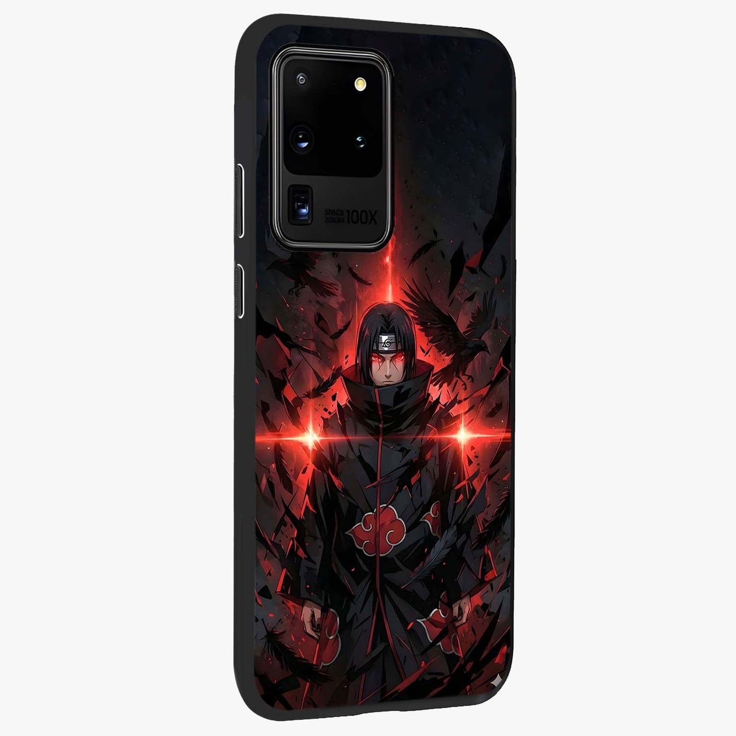 Focus Mode On Glass Case upright view showcasing strong typography statement with sleek motivational theme.