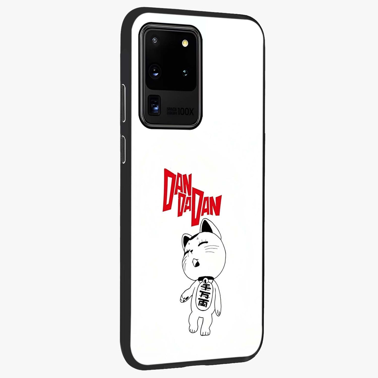 Playful Spirit Charm Glass Case upright view showcasing vibrant charm artwork with fun artistic theme.