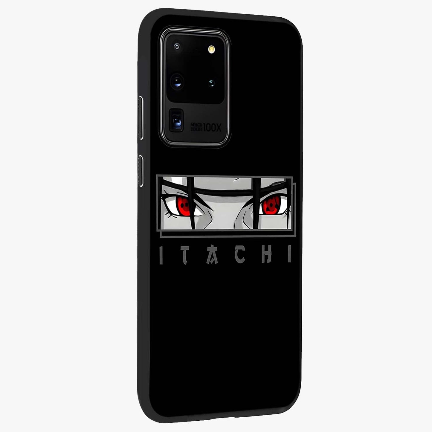 Scarlet Gaze Dominance Glass Case upright view showcasing powerful dramatic artwork with dominant artistic theme.