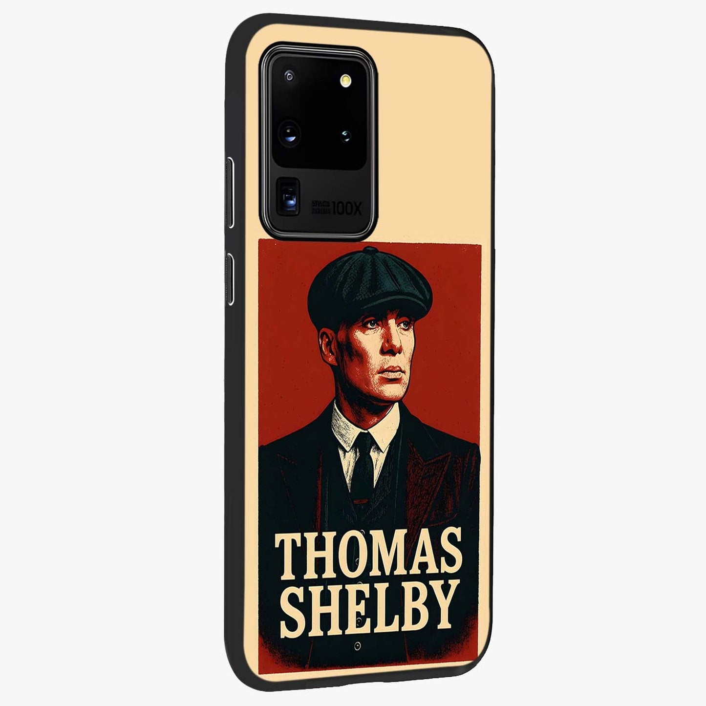 Vintage Mafia Authority Glass Case upright view showcasing dramatic vintage artwork with iconic authority theme.