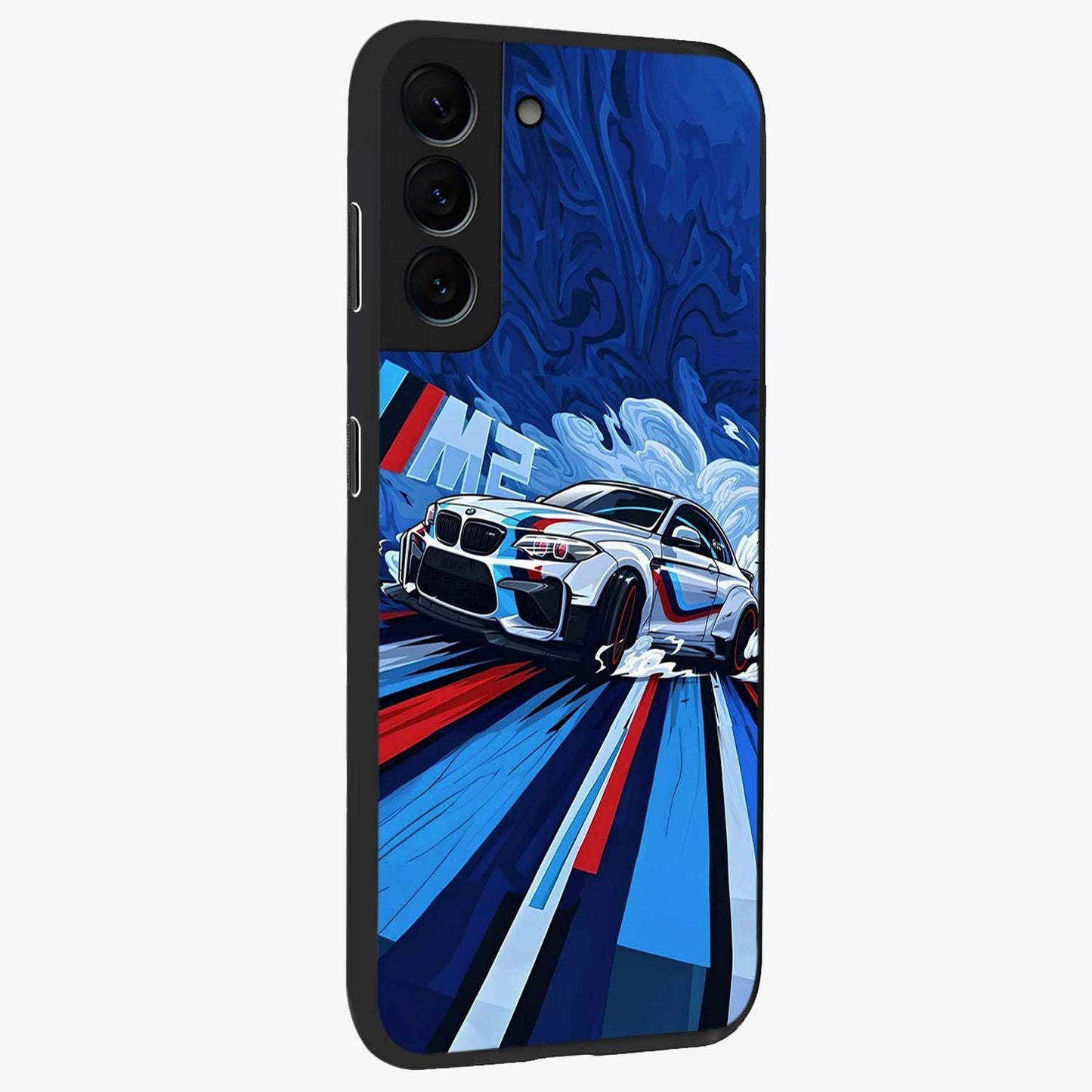 Drift Power Rush Glass Case upright view showcasing high speed racing artwork with bold automotive theme.