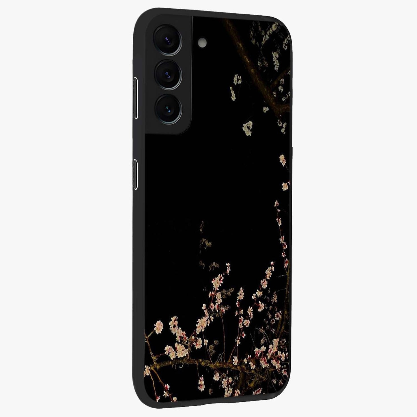Petal Moon Light With Custom Name Glass Case upright view showcasing elegant floral moon artwork with personalized aesthetic.