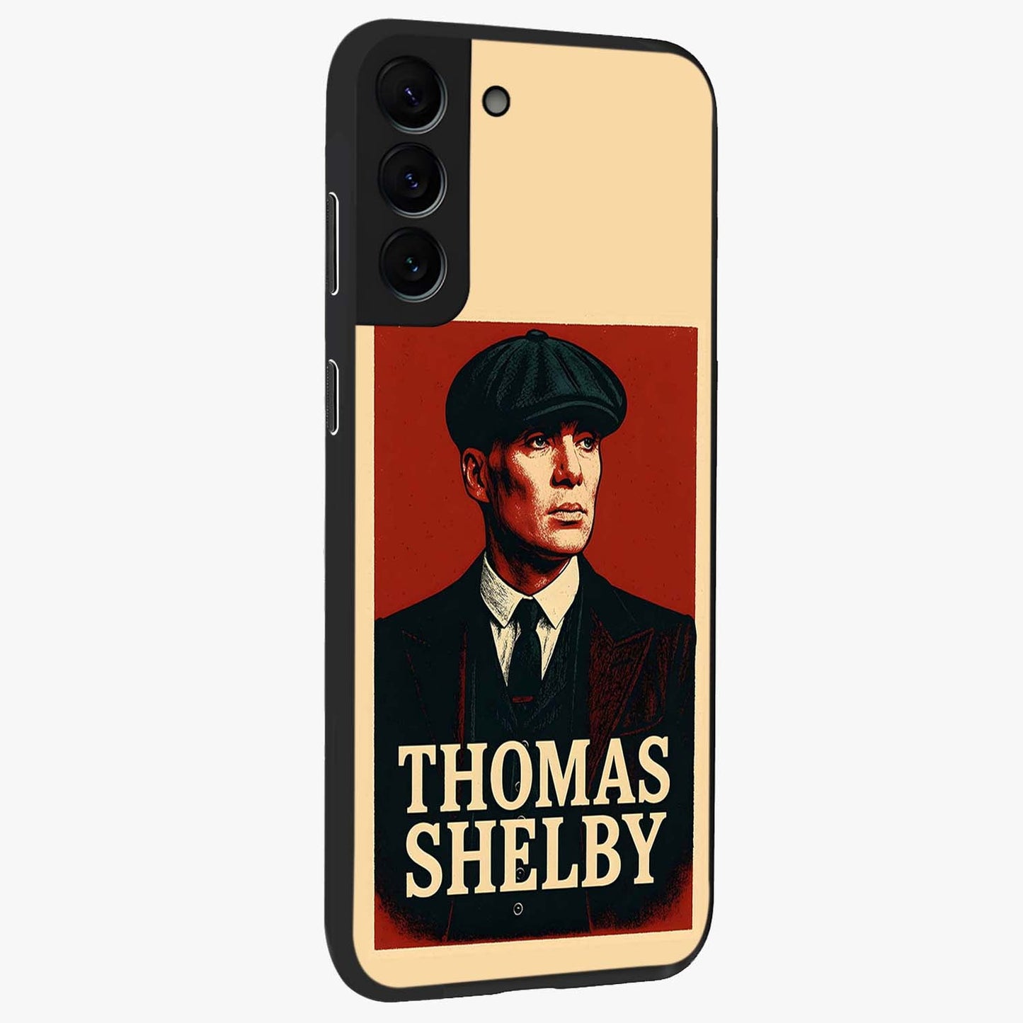 Vintage Mafia Authority Glass Case upright view showcasing dramatic vintage artwork with iconic authority theme.