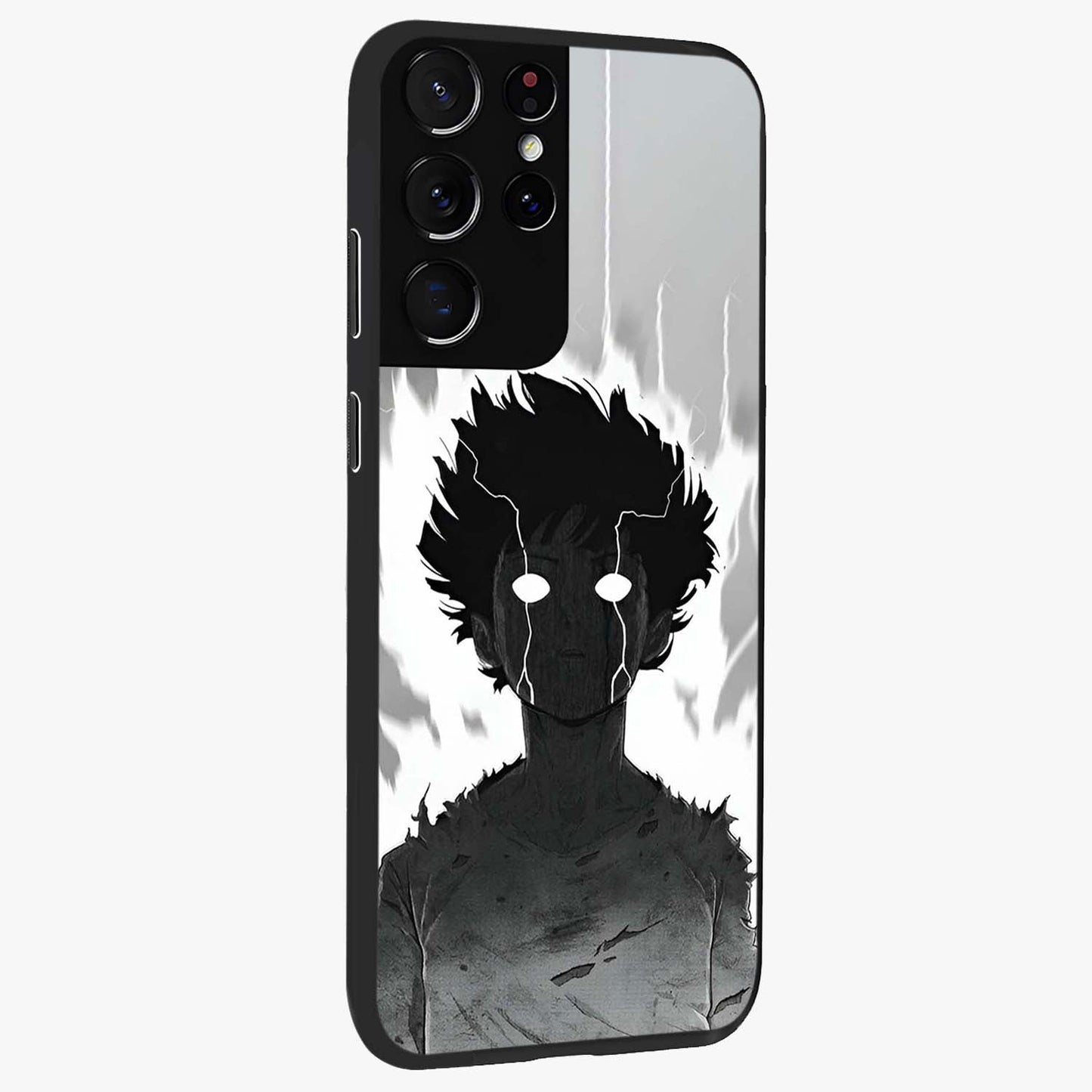 Awakened Inner Rage Glass Case upright view showcasing dramatic artwork with strong expressive aesthetic.