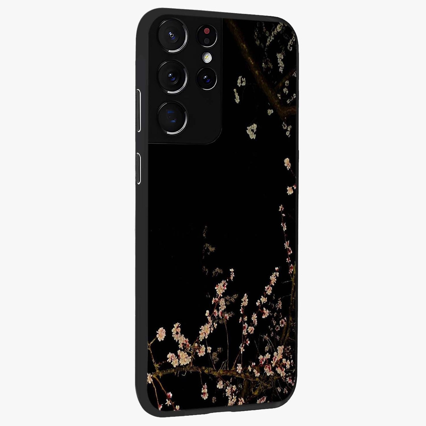 Petal Moon Light With Custom Name Glass Case upright view showcasing elegant floral moon artwork with personalized aesthetic.