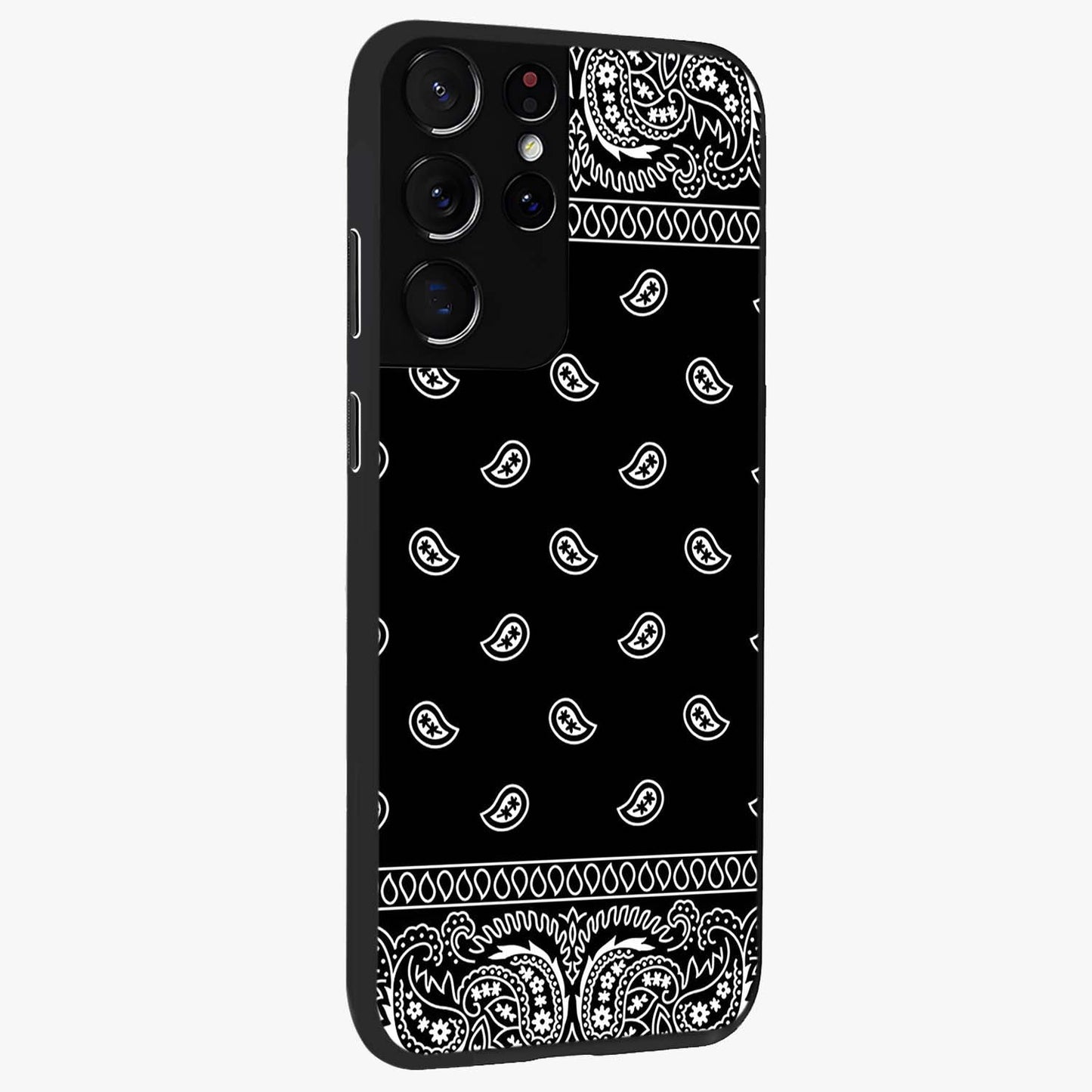 Retro Rebel Threads Glass Case upright view showcasing stylish vintage artwork with bold retro theme.