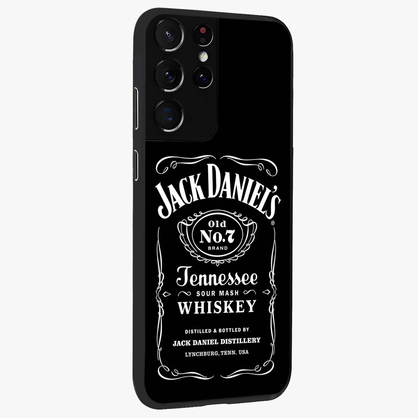 Vintage Whiskey Heritage Glass Case upright view showcasing stylish vintage whiskey artwork with timeless bar culture theme.