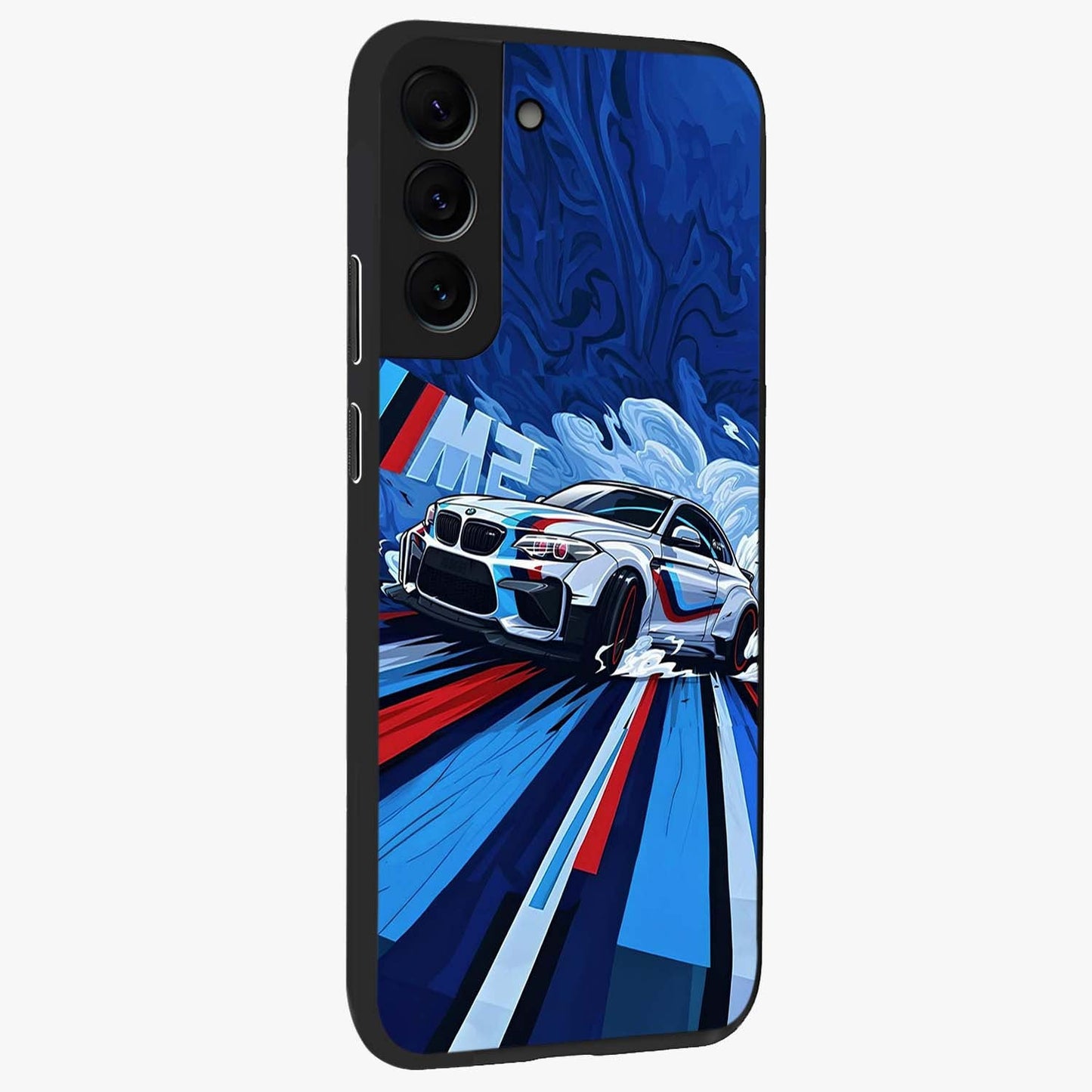 Drift Power Rush Glass Case upright view showcasing high speed racing artwork with bold automotive theme.