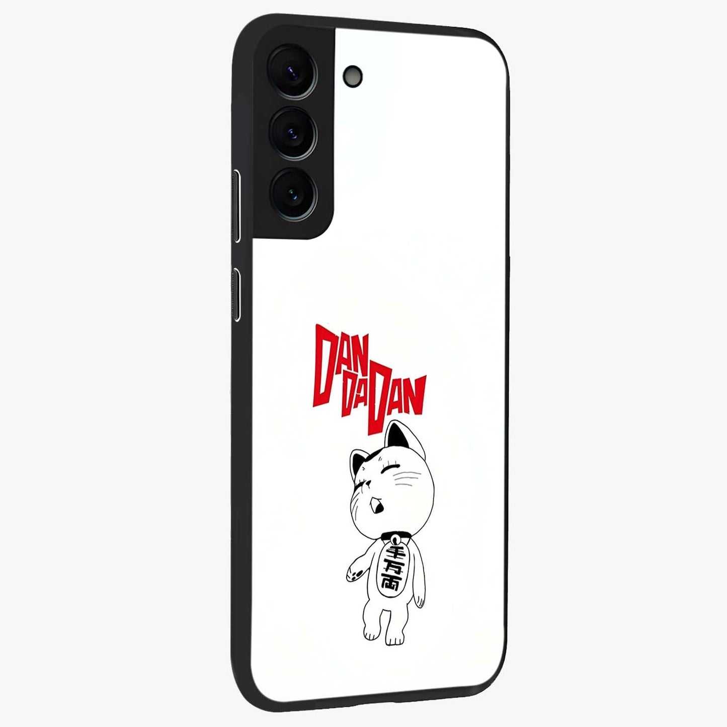Playful Spirit Charm Glass Case upright view showcasing vibrant charm artwork with fun artistic theme.