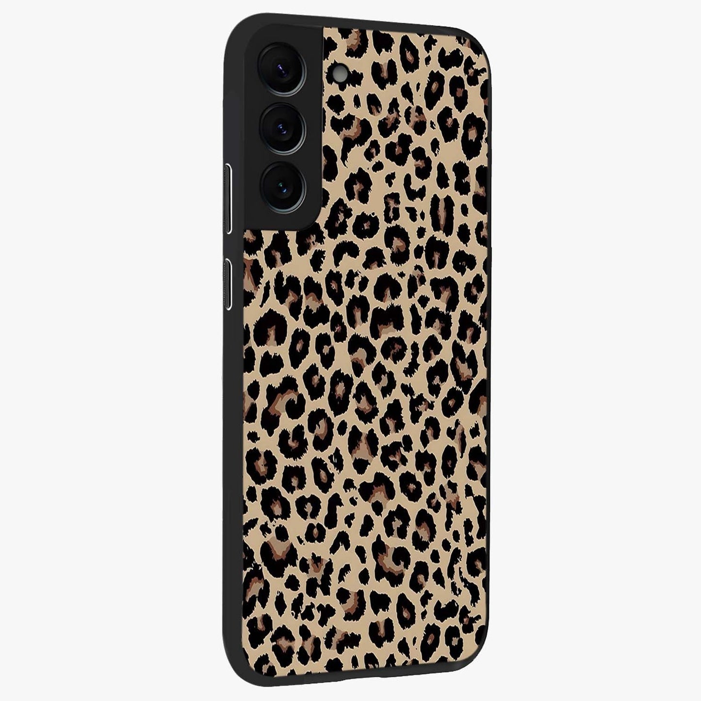 Savage Chic Pattern Glass Case upright view showcasing trendy decorative artwork with edgy fashion theme.