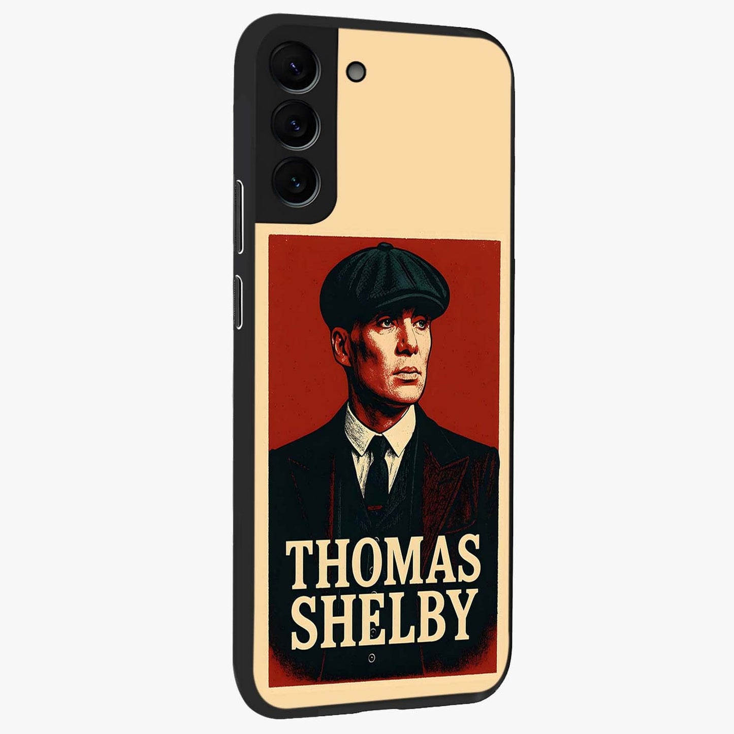 Vintage Mafia Authority Glass Case upright view showcasing dramatic vintage artwork with iconic authority theme.