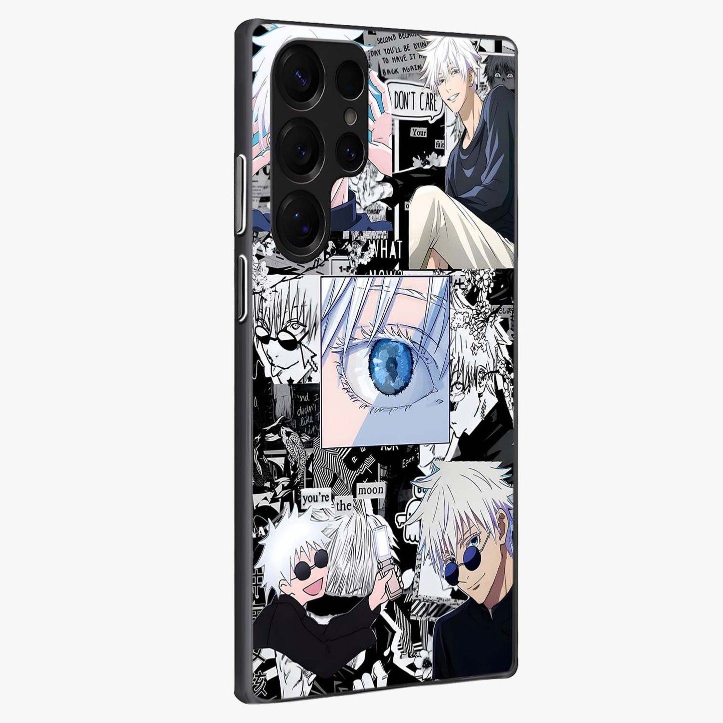 Infinity Sorcerer Chaos Glass Case upright view showcasing dramatic sorcerer artwork with chaotic mystical theme.