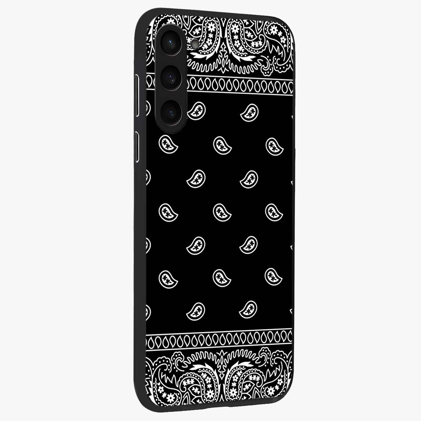 Retro Rebel Threads Glass Case upright view showcasing stylish vintage artwork with bold retro theme.
