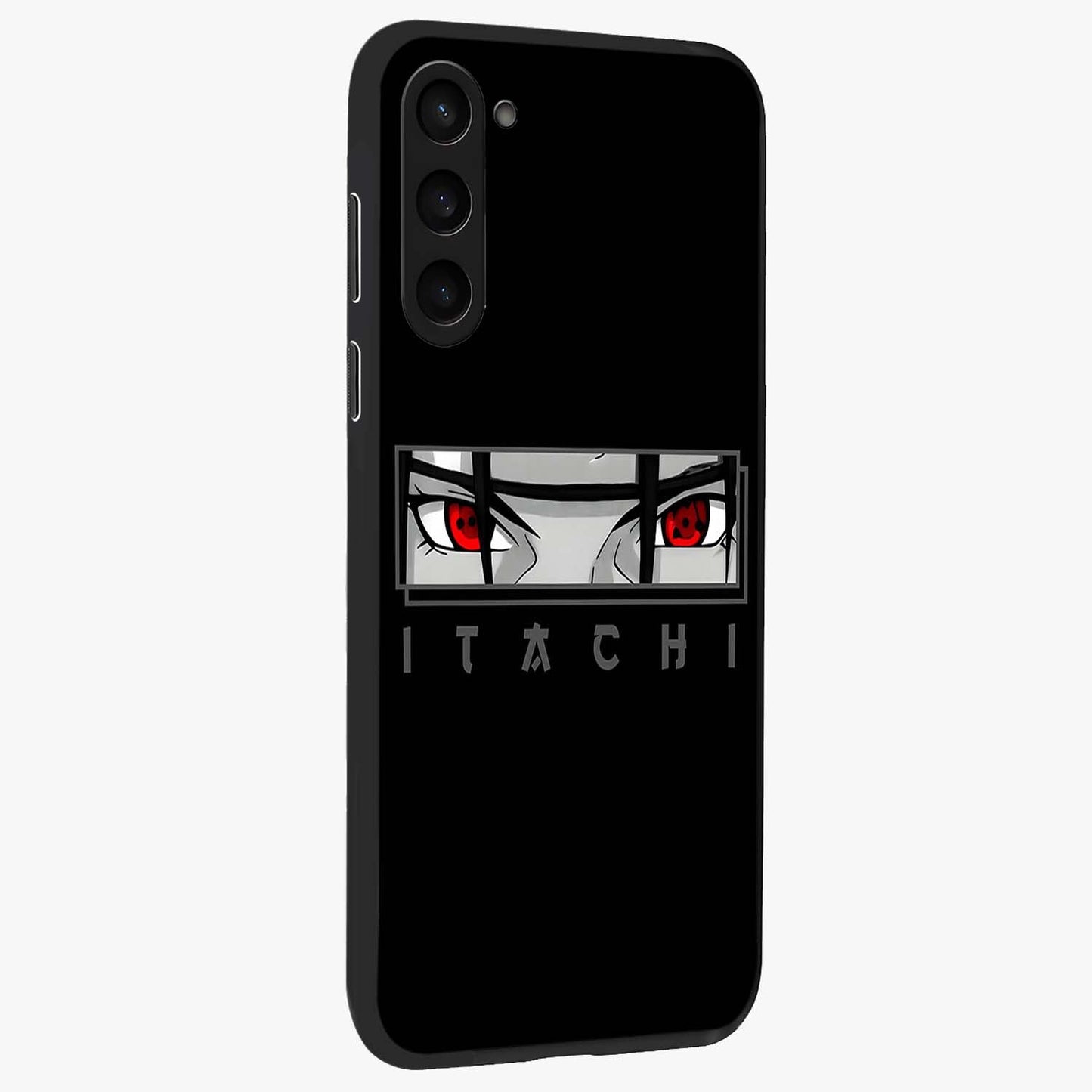 Scarlet Gaze Dominance Glass Case upright view showcasing powerful dramatic artwork with dominant artistic theme.