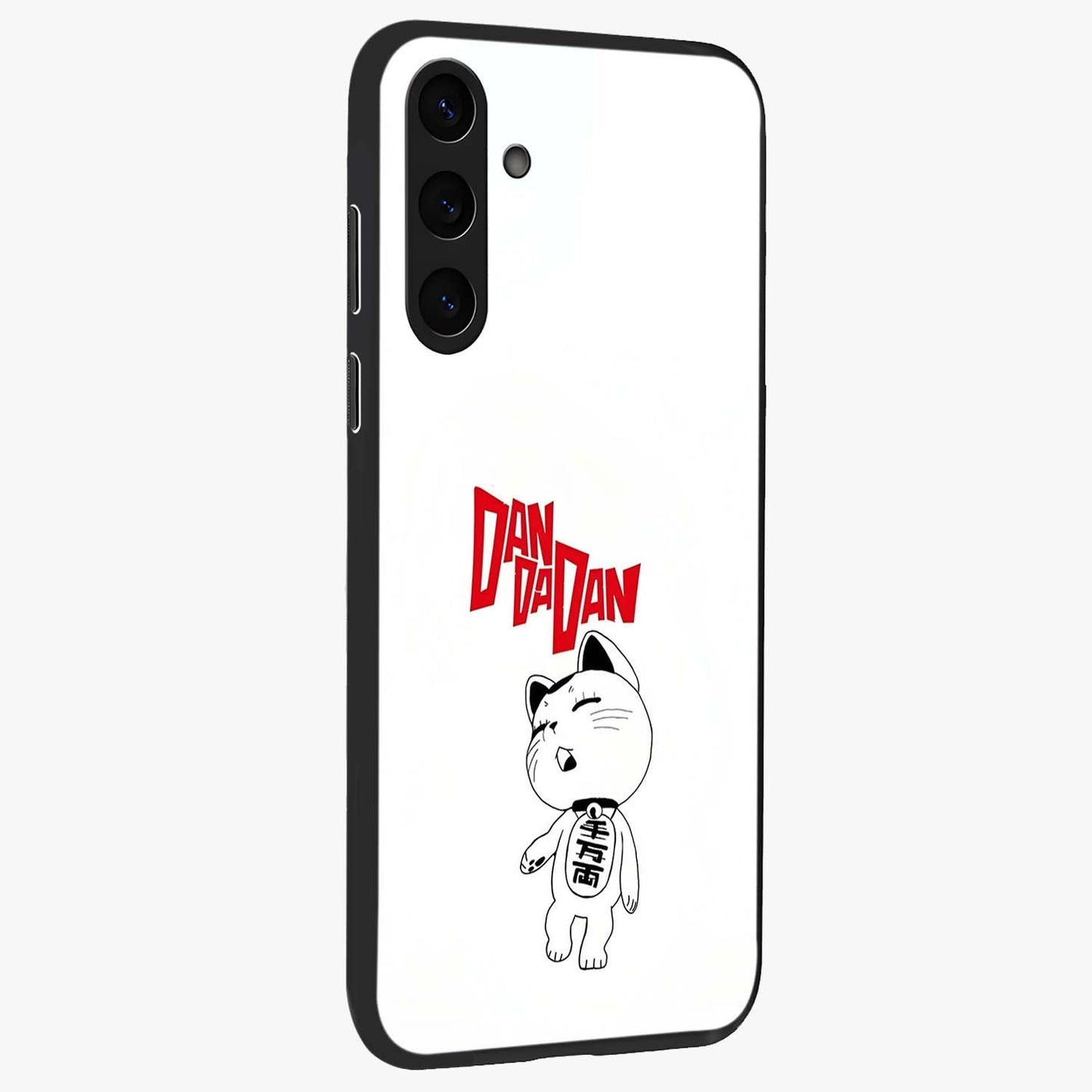 Playful Spirit Charm Glass Case upright view showcasing vibrant charm artwork with fun artistic theme.