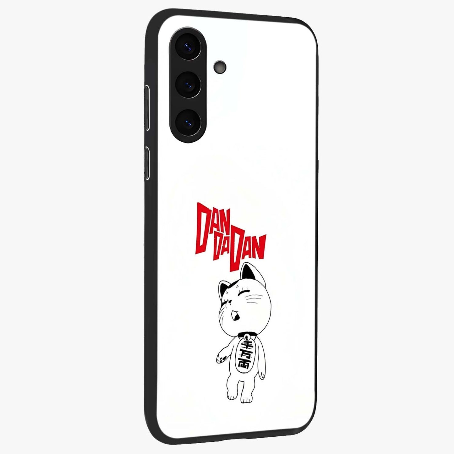 Playful Spirit Charm Glass Case upright view showcasing vibrant charm artwork with fun artistic theme.