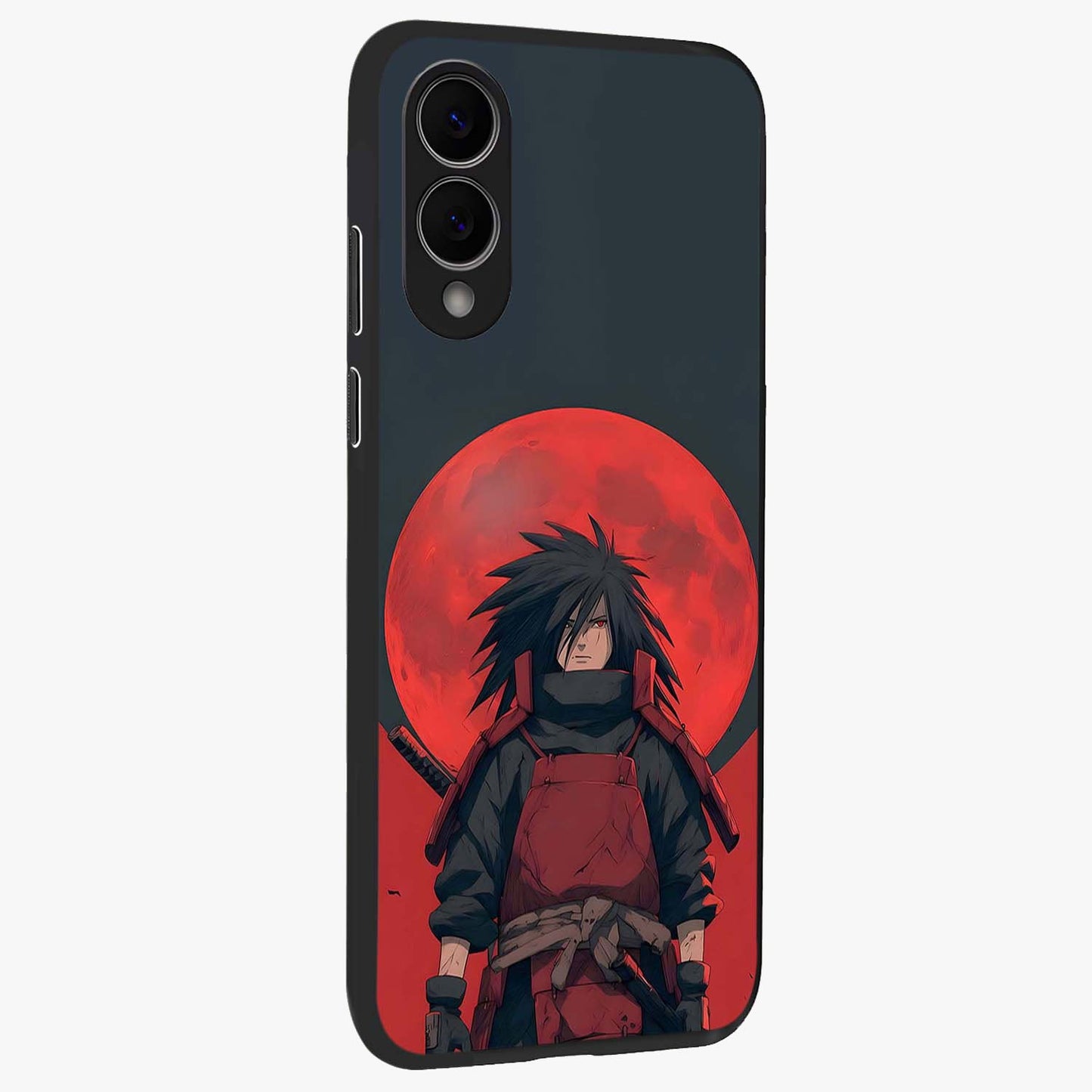 Crimson Moon Warlord Glass Case upright view showcasing powerful warlord artwork with dark celestial theme.
