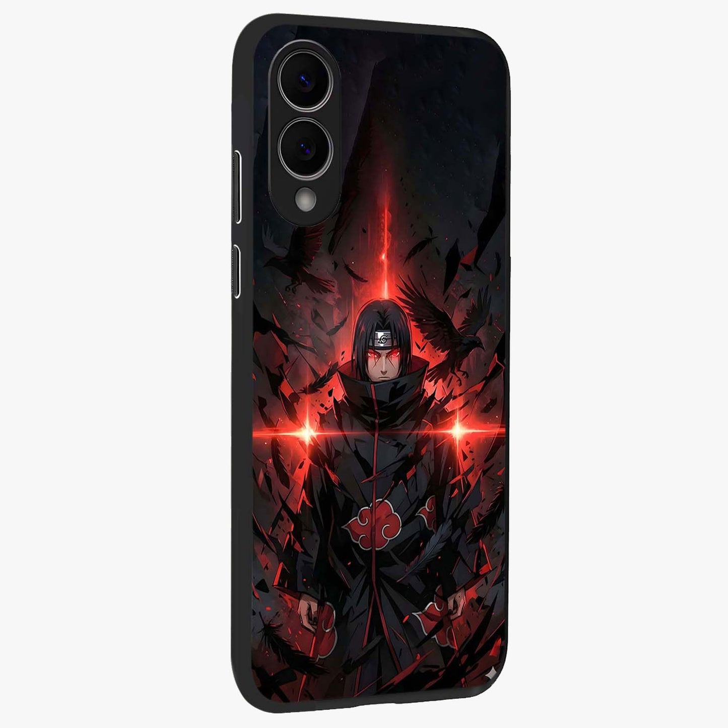 Focus Mode On Glass Case upright view showcasing strong typography statement with sleek motivational theme.