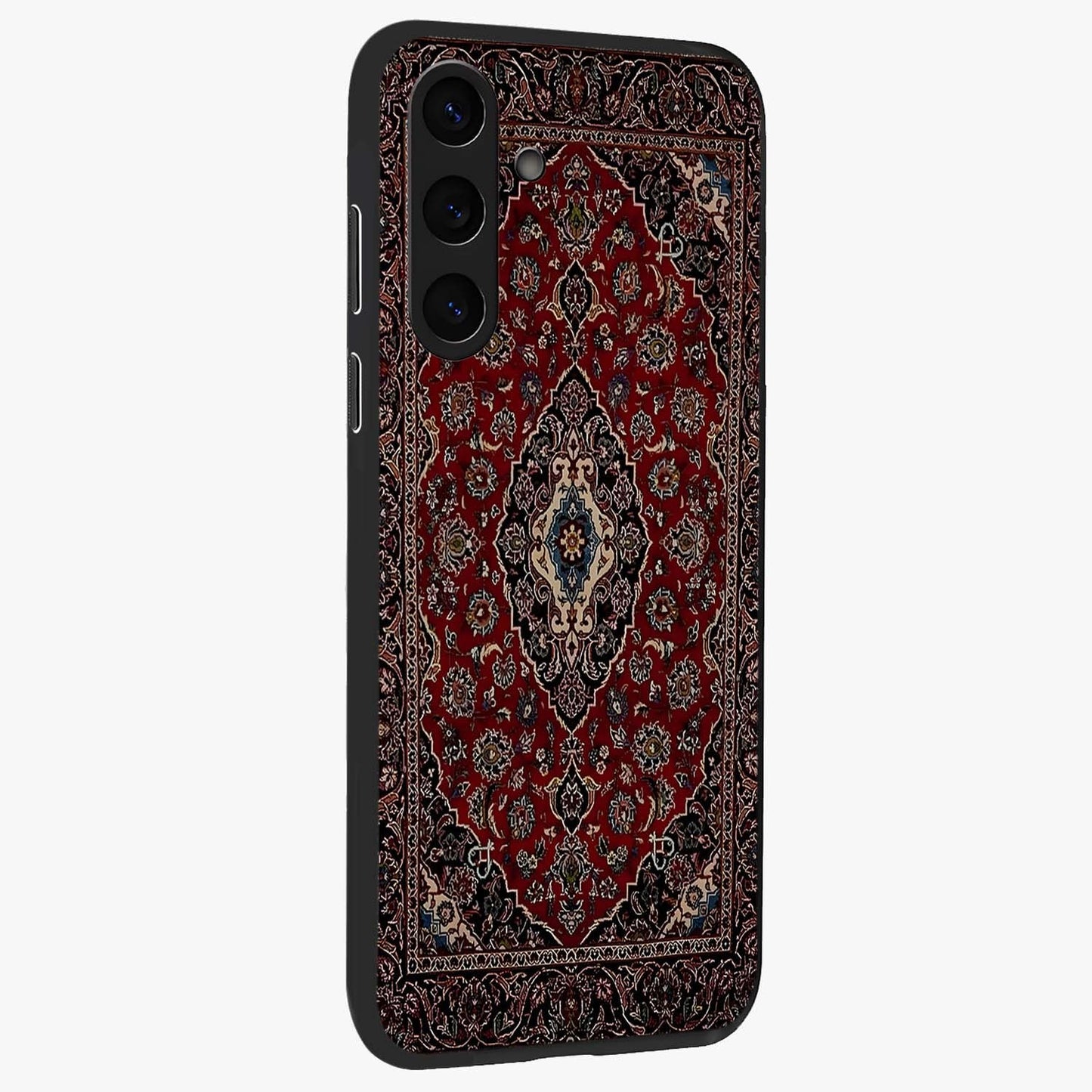 Heritage Carpet Royale Glass Case upright view showcasing detailed ornamental artwork with luxurious traditional theme.