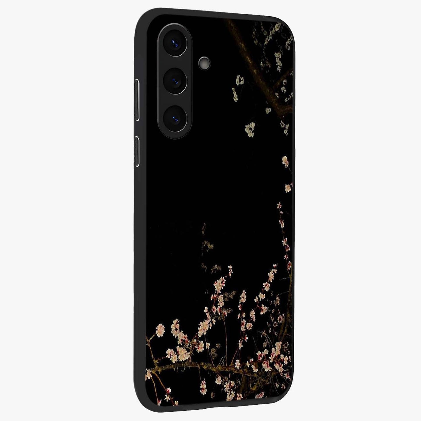 Petal Moon Light With Custom Name Glass Case upright view showcasing elegant floral moon artwork with personalized aesthetic.