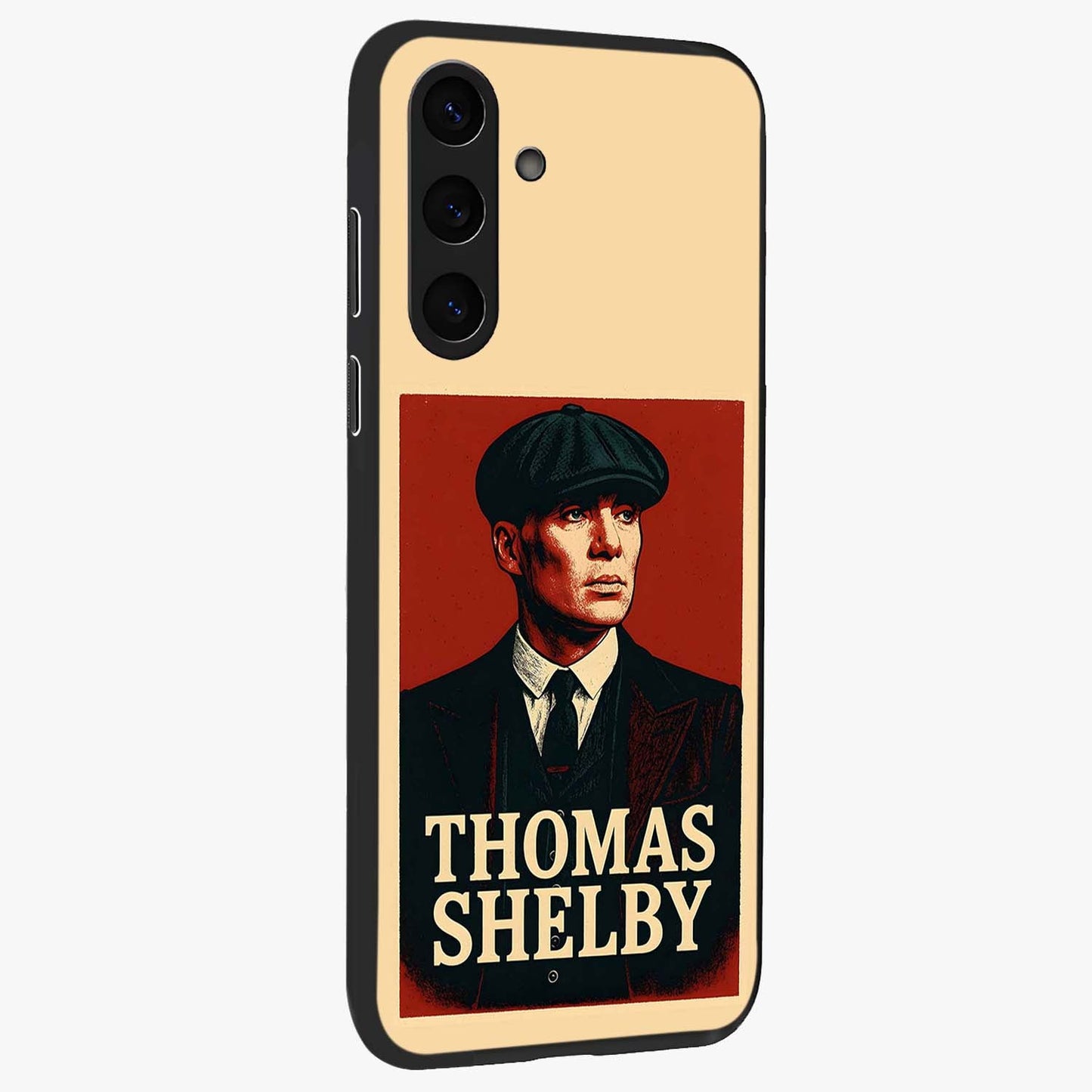 Vintage Mafia Authority Glass Case upright view showcasing dramatic vintage artwork with iconic authority theme.