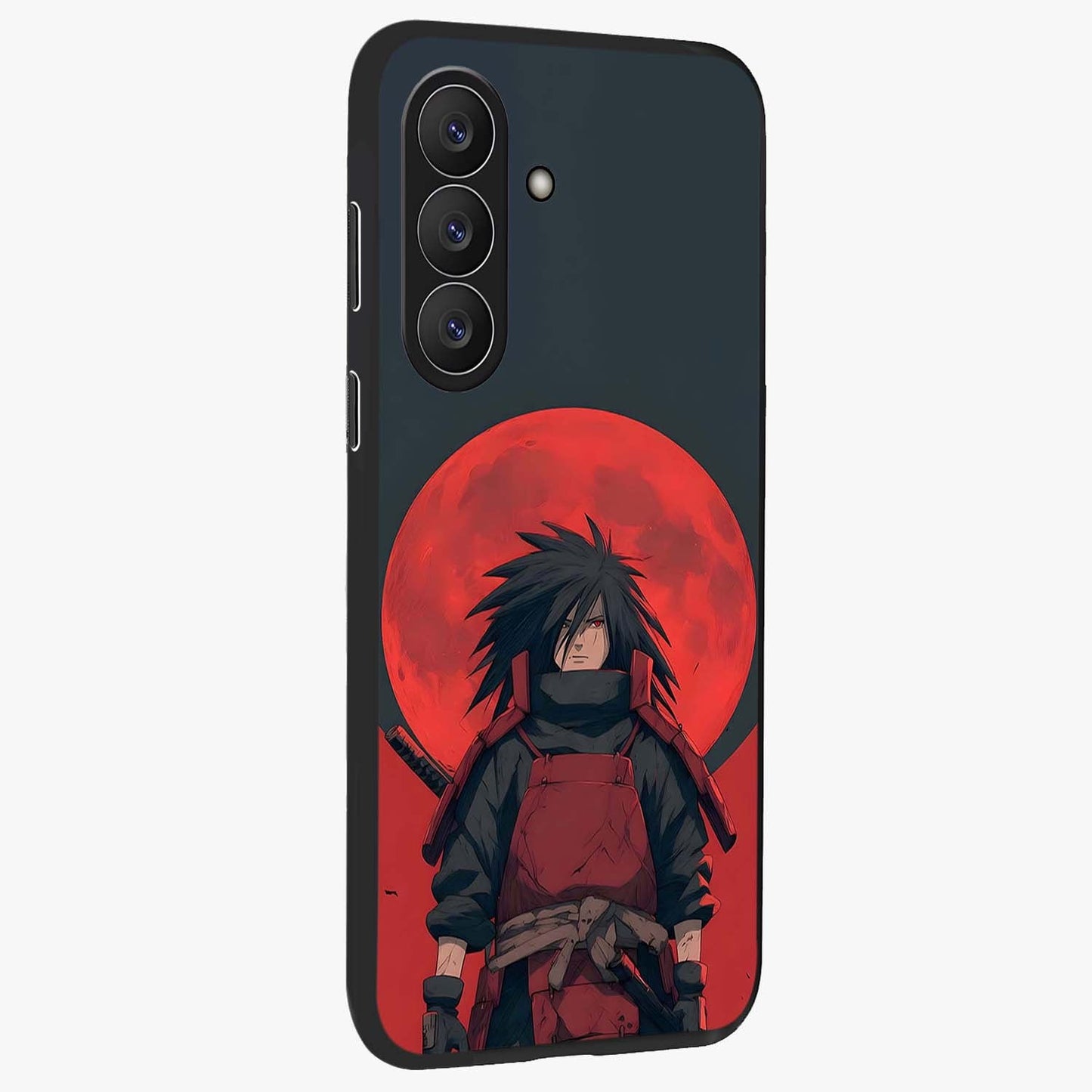 Crimson Moon Warlord Glass Case upright view showcasing powerful warlord artwork with dark celestial theme.