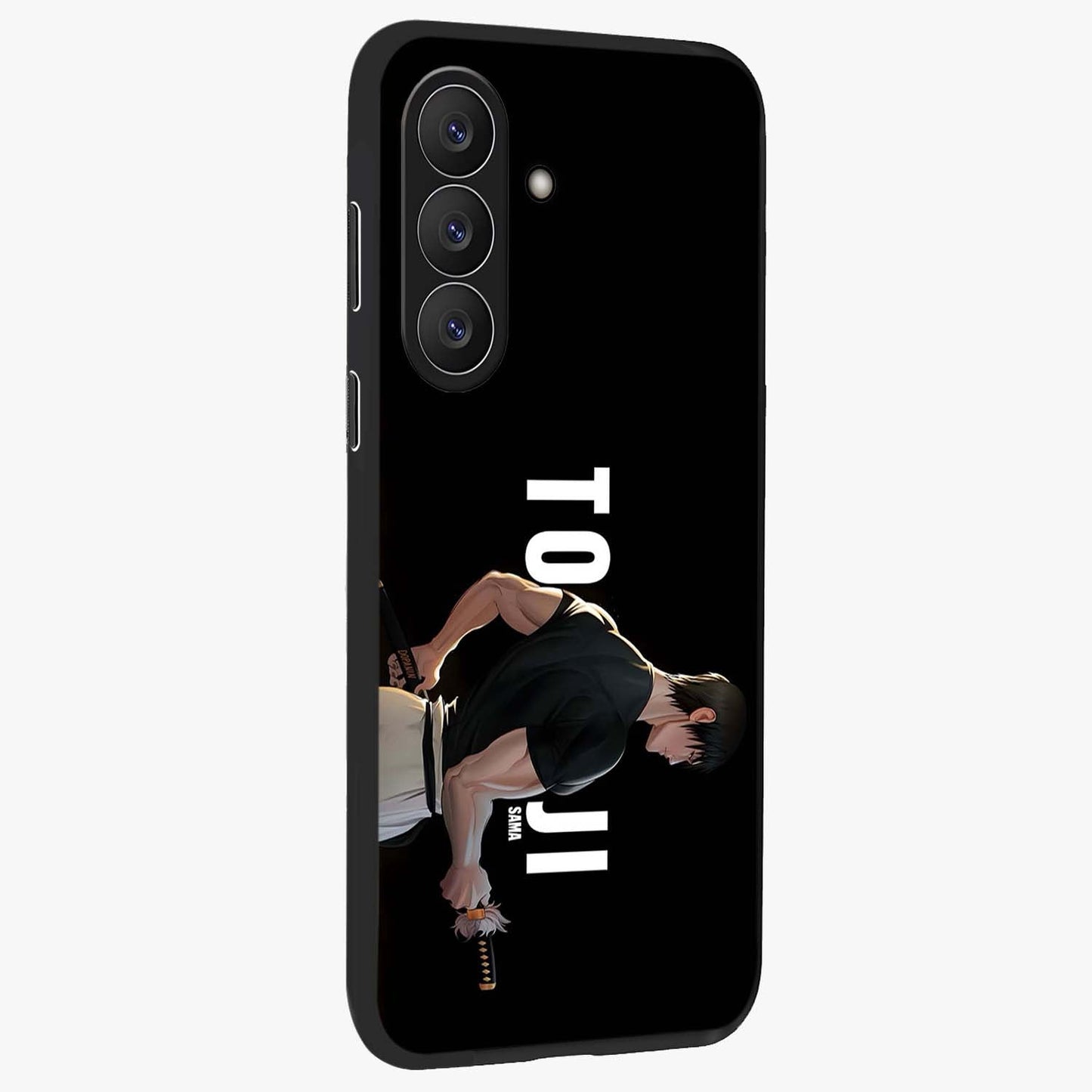 Midnight Blade Resolve Glass Case upright view showcasing intense warrior artwork with midnight battle theme.