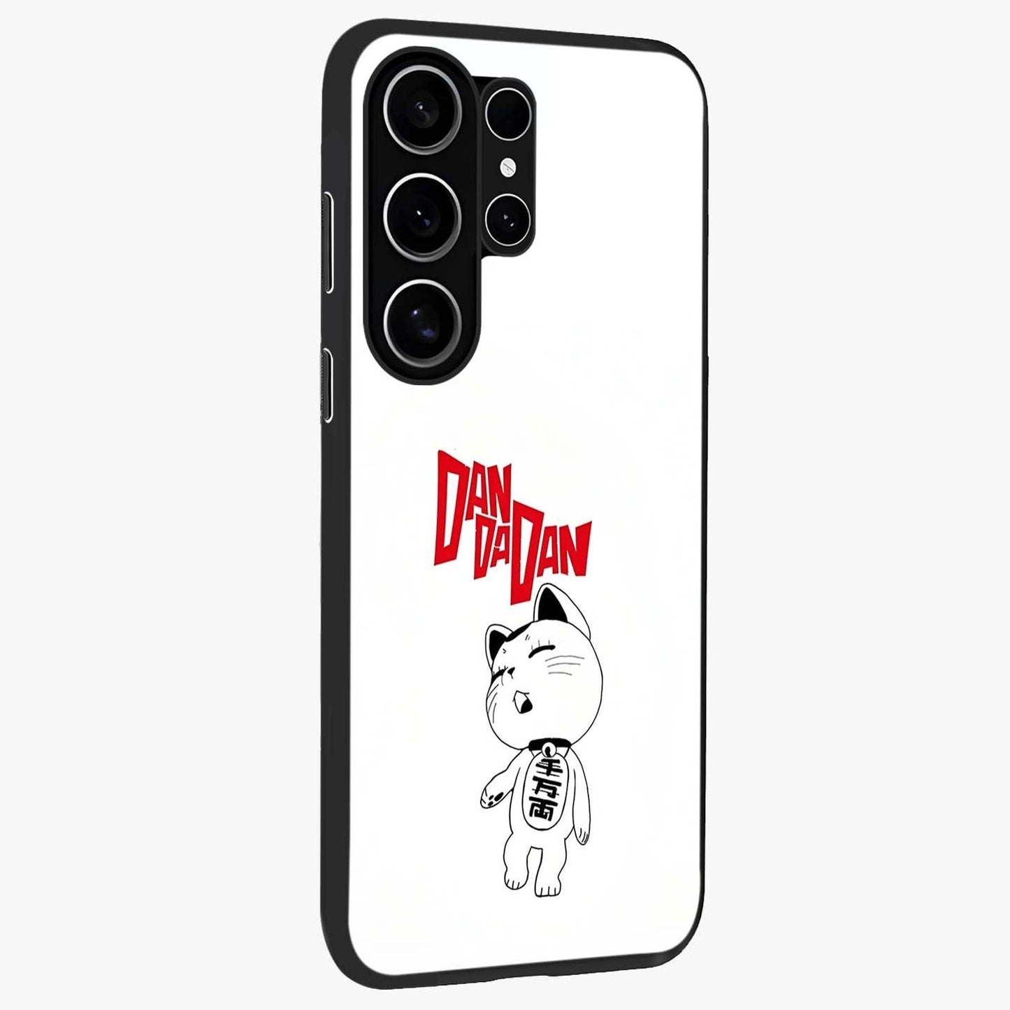 Playful Spirit Charm Glass Case upright view showcasing vibrant charm artwork with fun artistic theme.