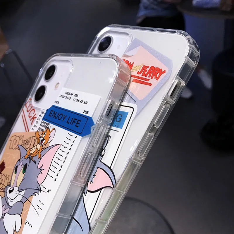 Tom & Jerry Clear Silicon Case Cover