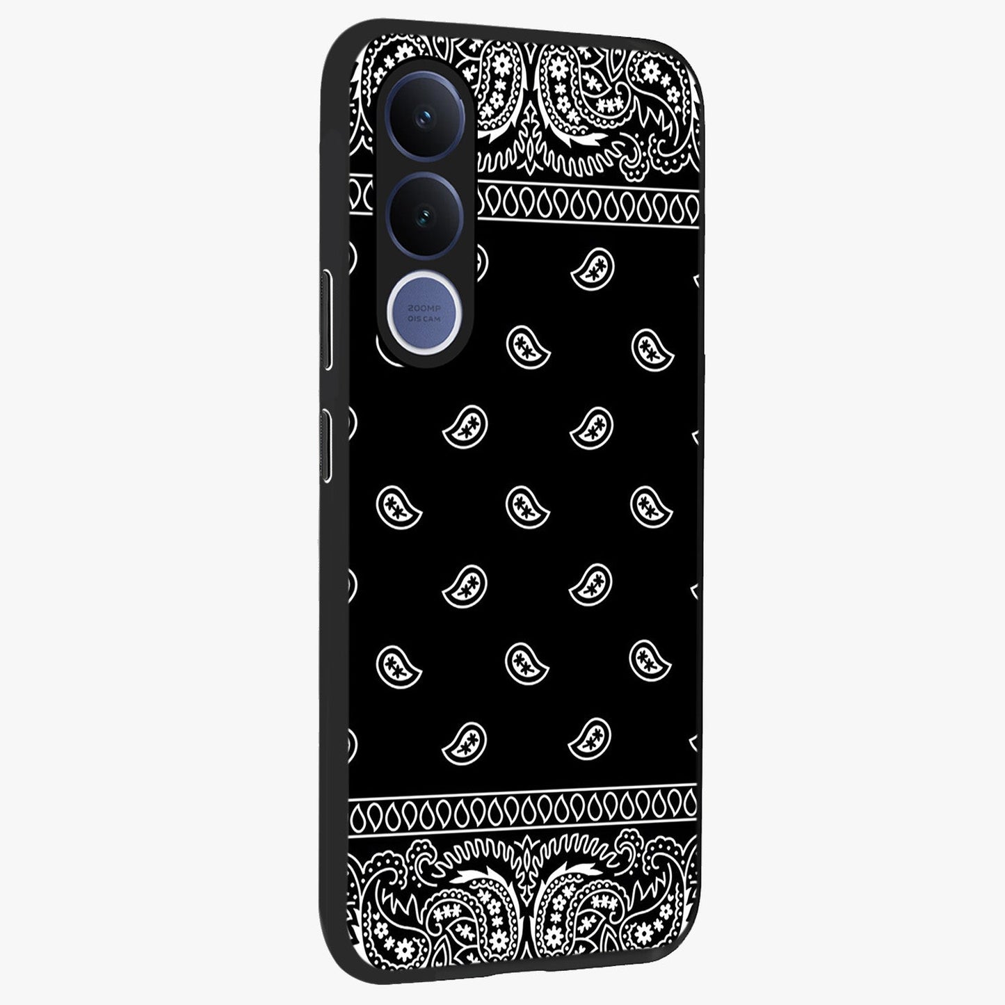 Retro Rebel Threads Glass Case upright view showcasing stylish vintage artwork with bold retro theme.
