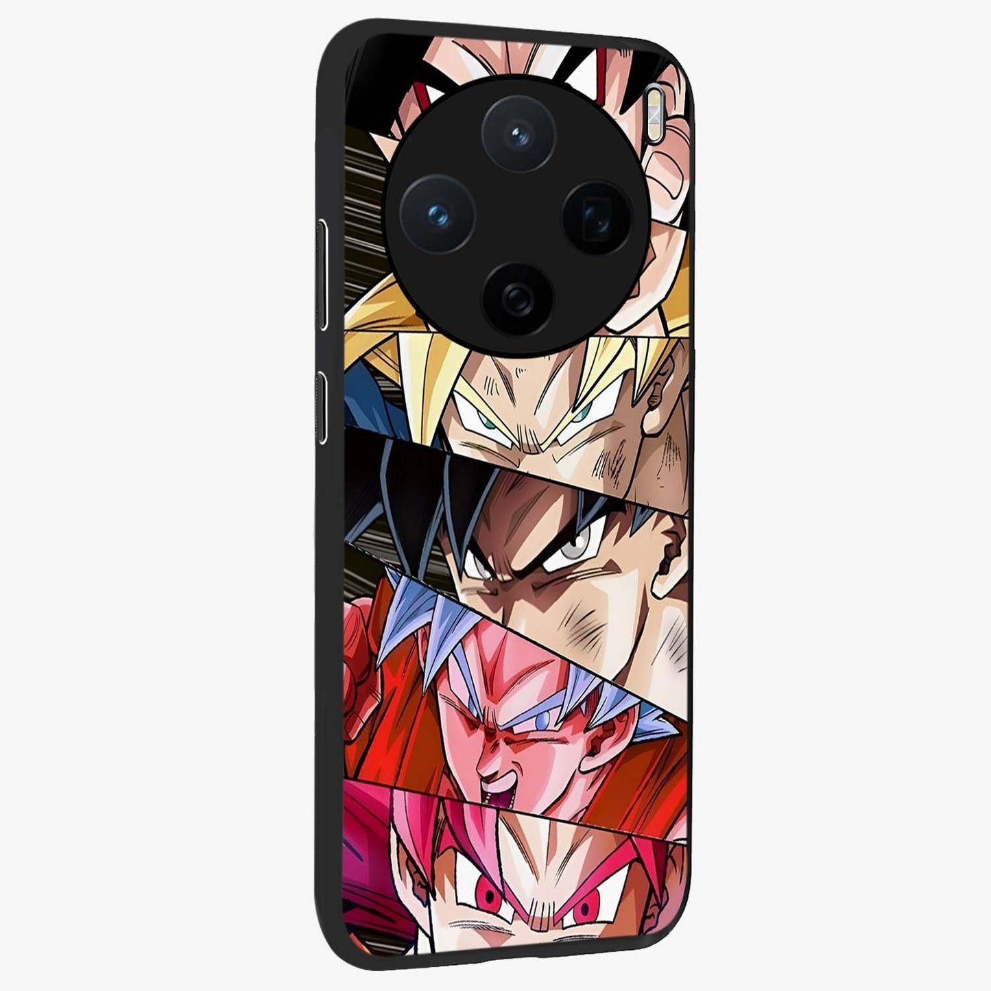 Anime Character Glass Case upright view showcasing expressive anime artwork with bold graphic style.