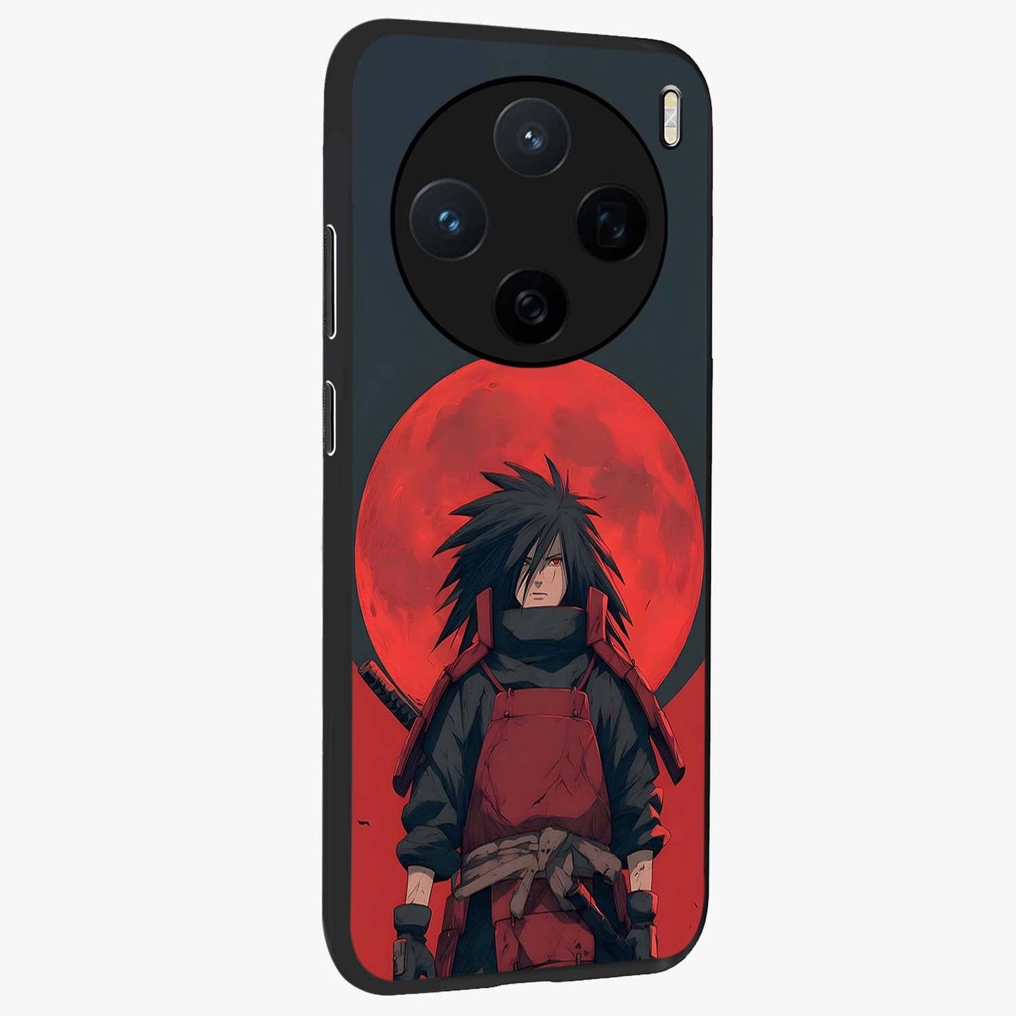 Crimson Moon Warlord Glass Case upright view showcasing powerful warlord artwork with dark celestial theme.