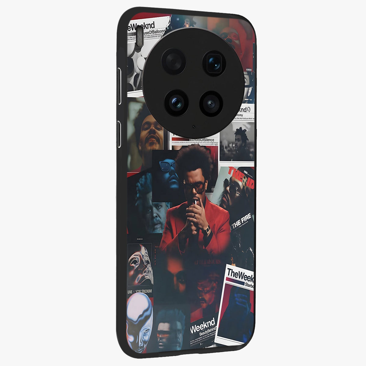The Weeknd Glass Case upright view showcasing bold music themed artwork with contemporary artistic style.