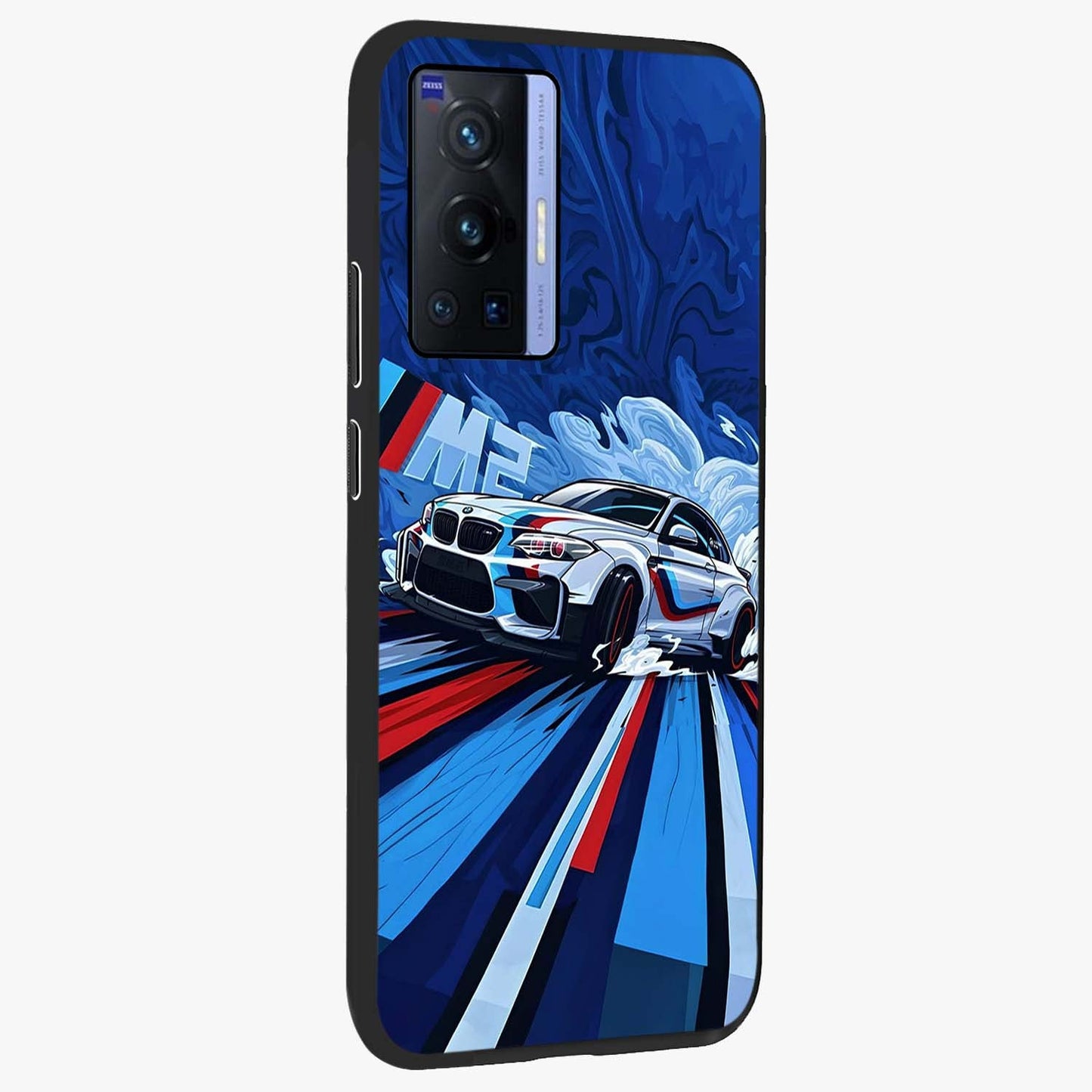 Drift Power Rush Glass Case upright view showcasing high speed racing artwork with bold automotive theme.