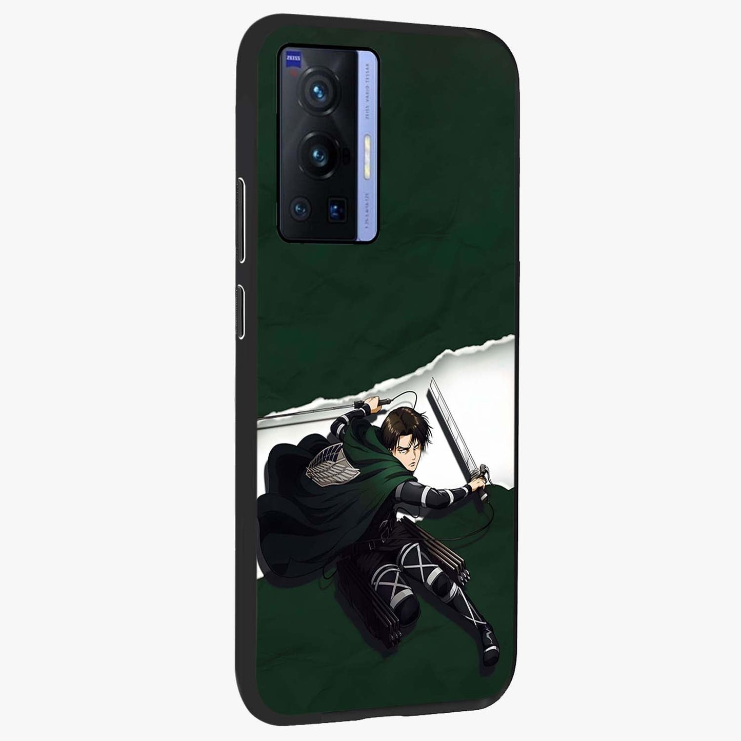 Emerald War Vanguard Glass Case upright view showcasing dramatic warrior artwork with bold fantasy theme.