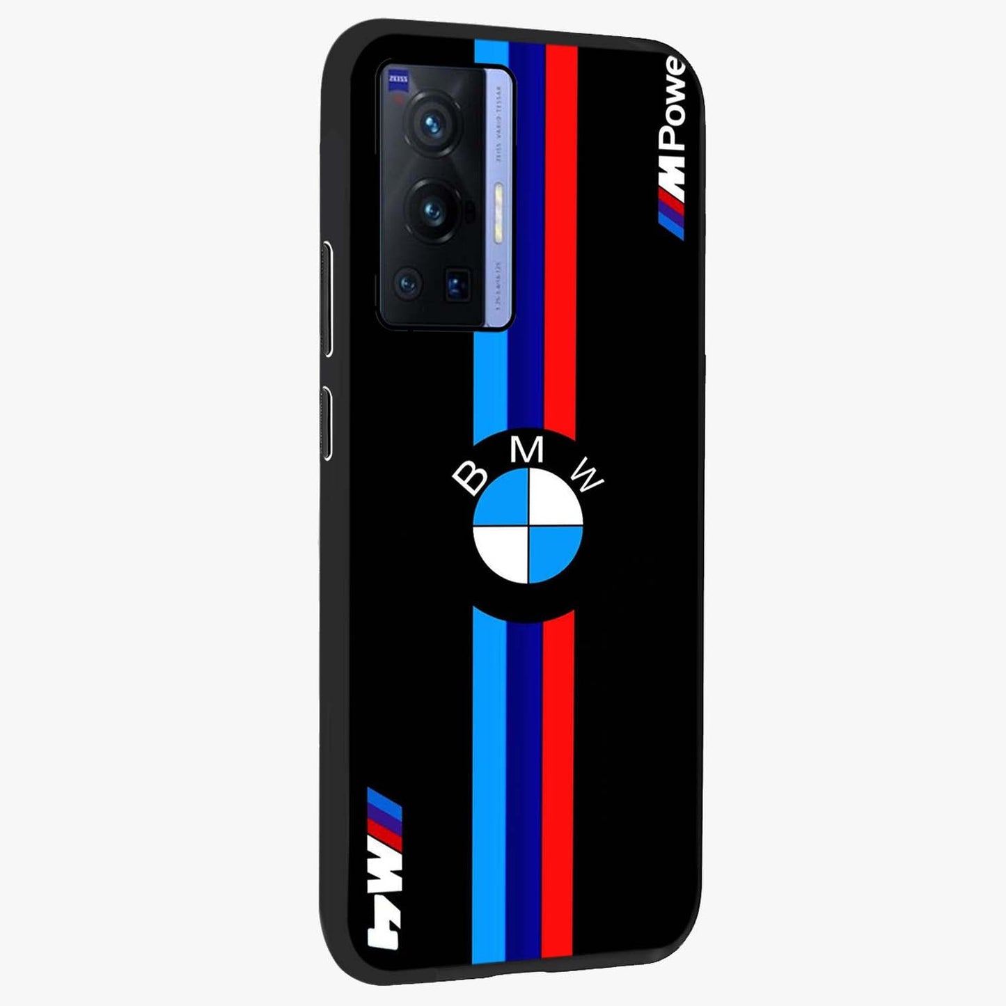 Turbo BMW Beast Glass Case upright view showcasing powerful car artwork with modern motorsport theme.