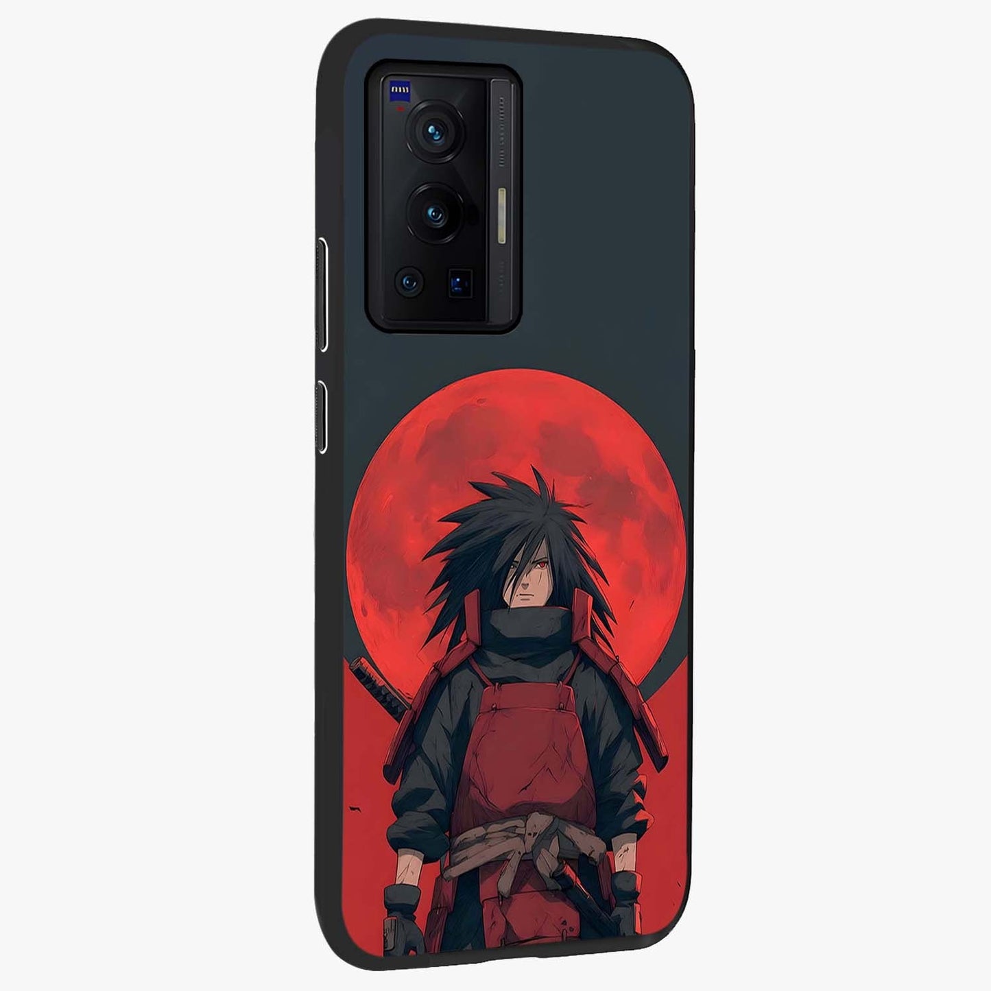Crimson Moon Warlord Glass Case upright view showcasing powerful warlord artwork with dark celestial theme.
