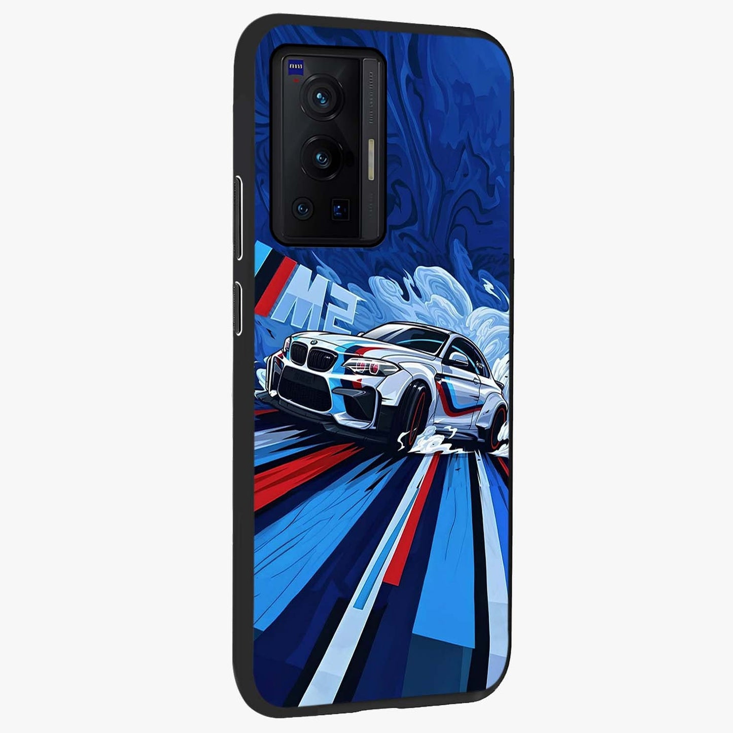Drift Power Rush Glass Case upright view showcasing high speed racing artwork with bold automotive theme.