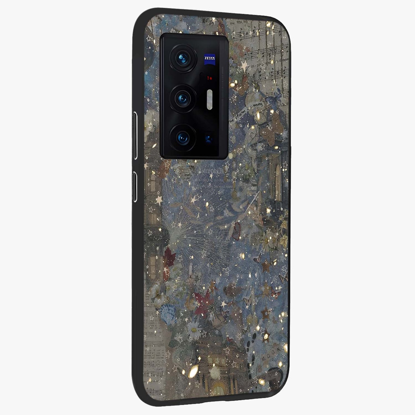 Aesthetic Astrolophia Glass Case upright view showcasing soft aesthetic theme with stylish modern look.